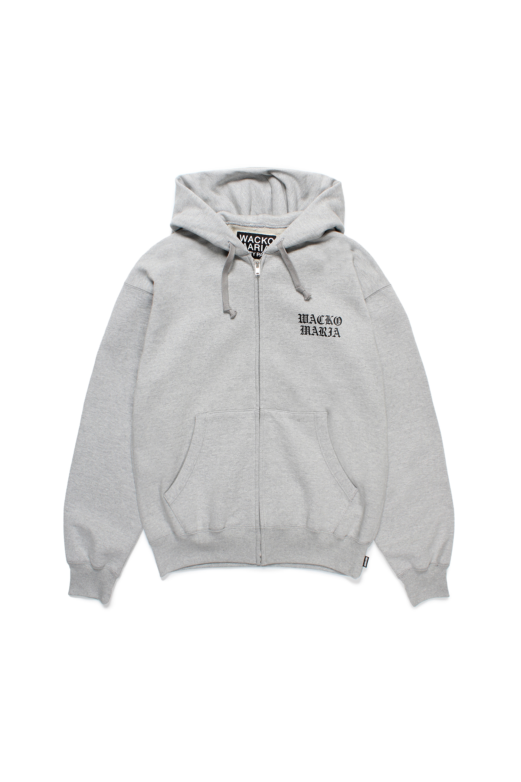 HEAVY WEIGHT FULL ZIP HOODED SWEAT SHIRT ( TYPE-1 ) (GRAY)