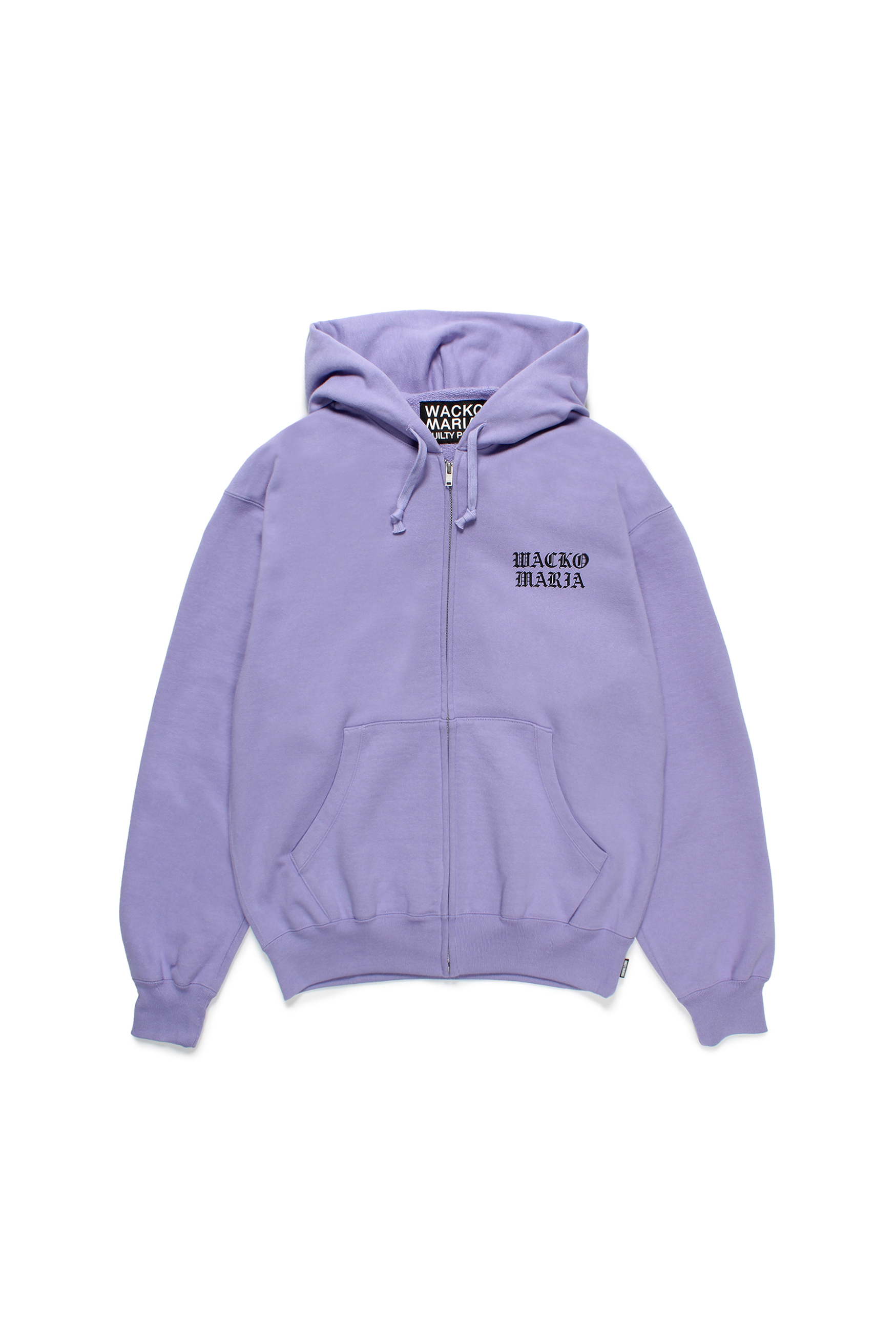 HEAVY WEIGHT FULL ZIP HOODED SWEAT SHIRT ( TYPE-1 ) (PURPLE)