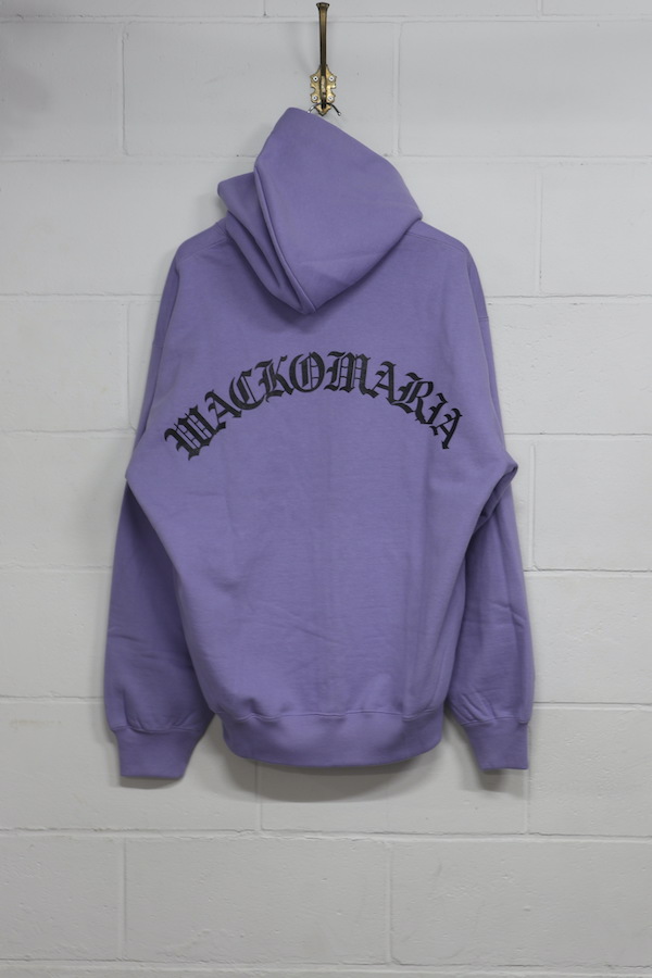 HEAVY WEIGHT FULL ZIP HOODED SWEAT SHIRT ( TYPE-2 ) (PURPLE)