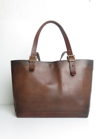 VS-263L LEATHER TRAVEL TOTE BAG -MEDIUM (CAMEL)