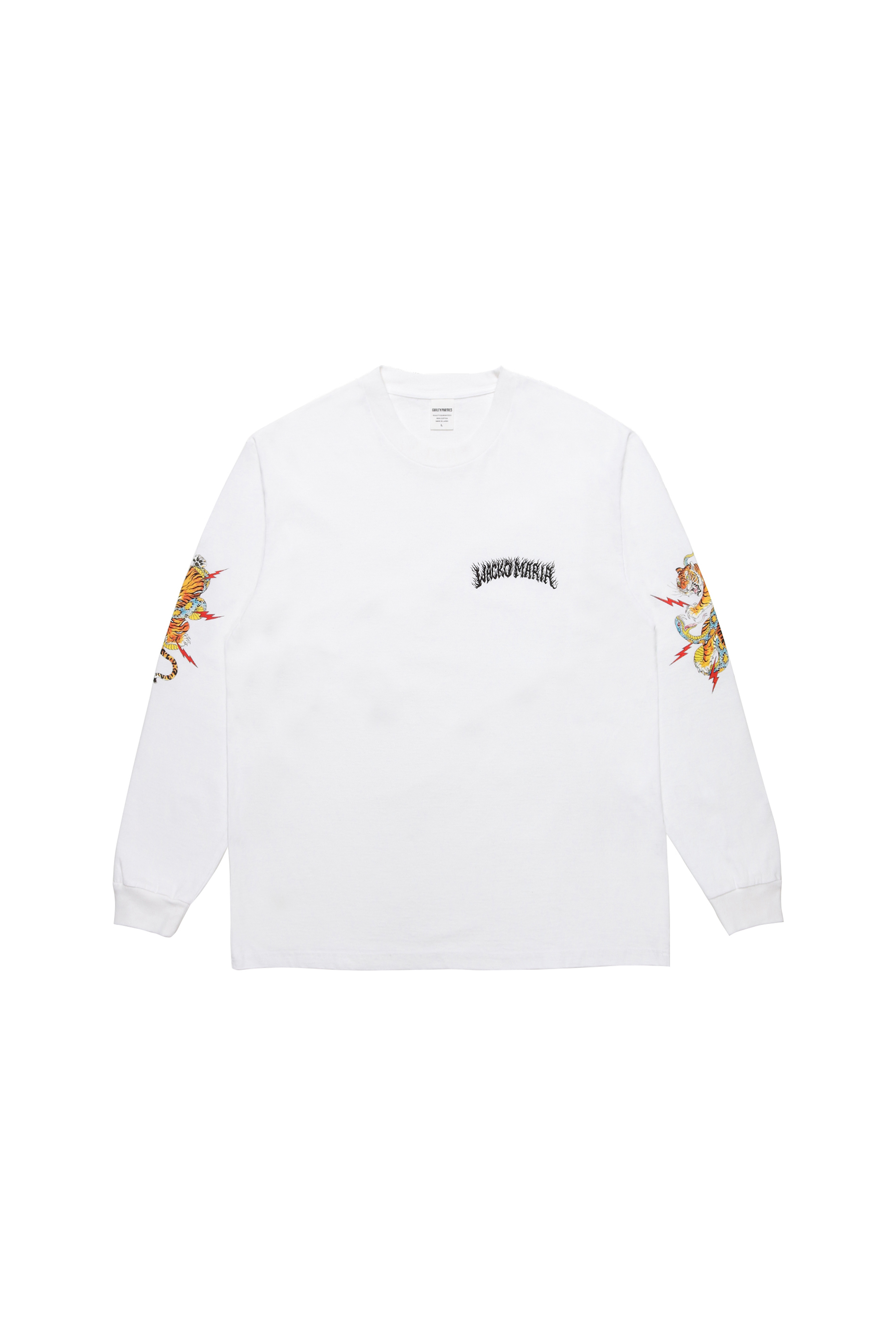 TIM LEHI / WASHED HEAVY WEIGHT CREW NECK LONG SLEEVE T-SHIRT ( TYPE-2 )（WHITE）