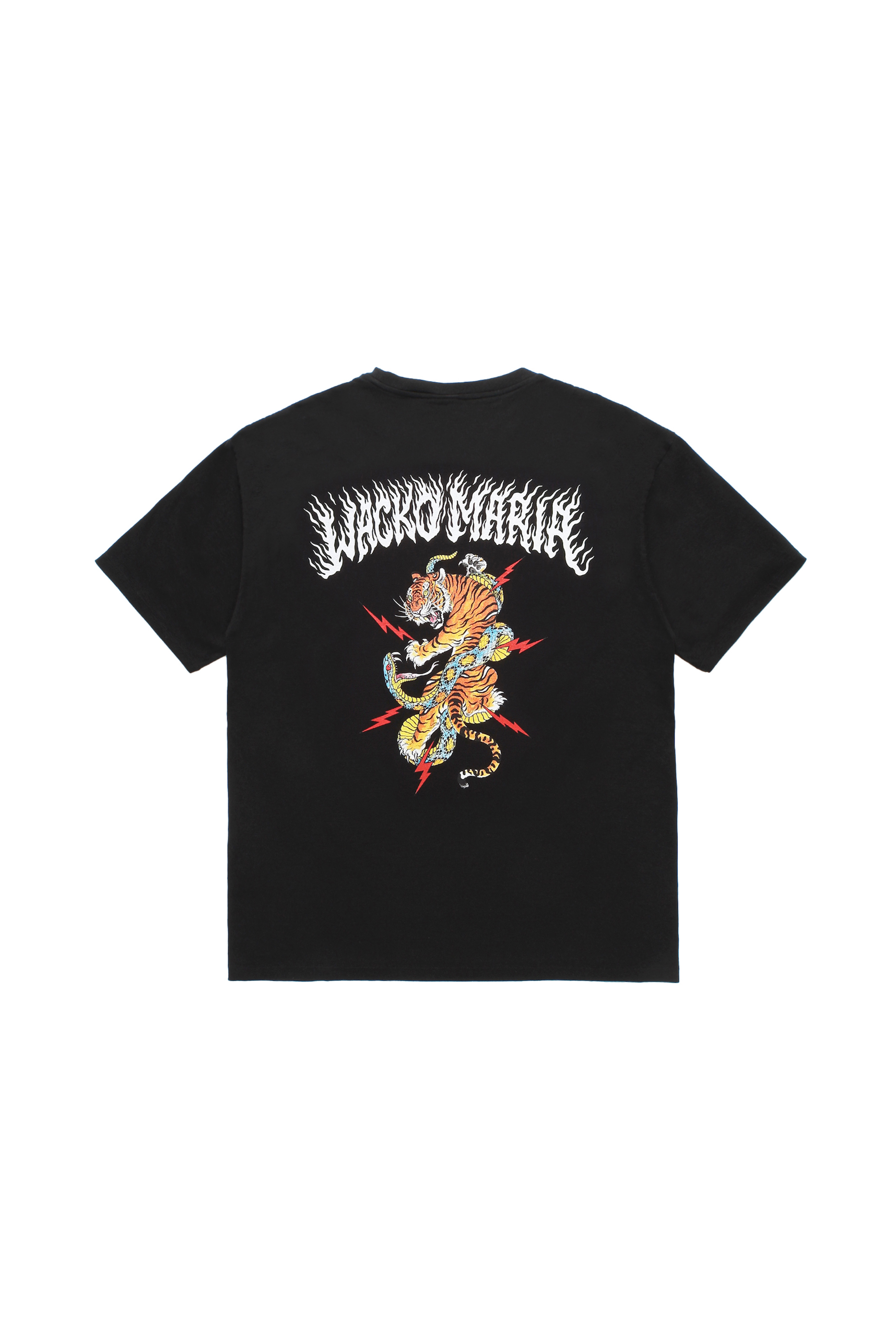 TIM LEHI / WASHED HEAVY WEIGHT CREW NECK T-SHIRT ( TYPE-1 )（BLACK）
