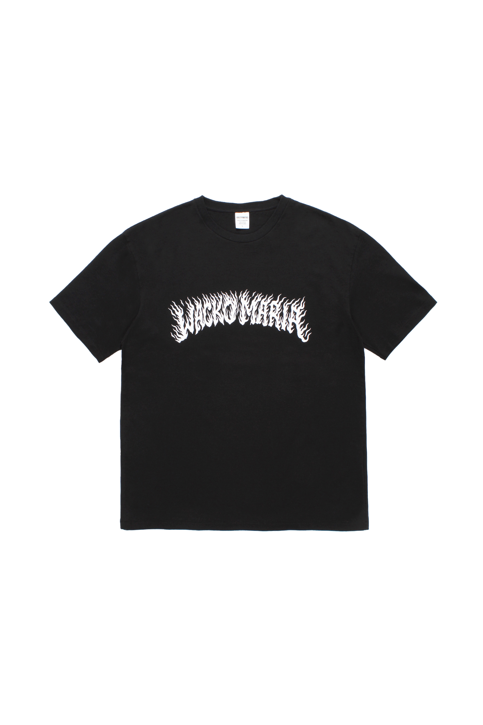 TIM LEHI / WASHED HEAVY WEIGHT CREW NECK T-SHIRT ( TYPE-2 )（BLACK）