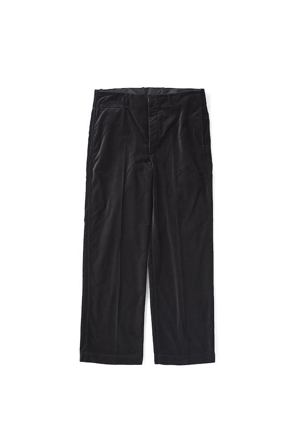 STUNNING VELVET LIBERTY TROUSER（ONYX）