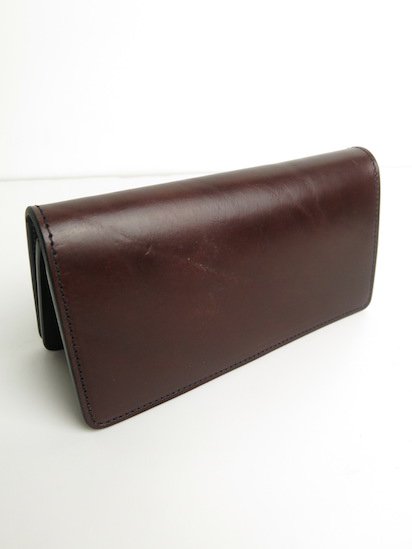 AD-W-01B UK BRIDLE LEATHER LONG WALLET （DARK BROWN）