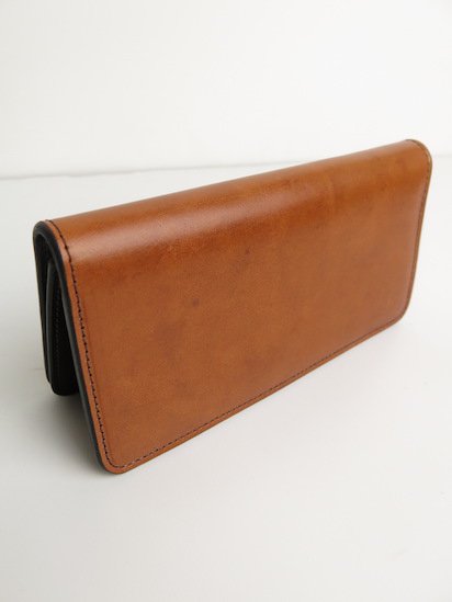 AD-W-01B UK BRIDLE LEATHER LONG WALLET （CAMEL）