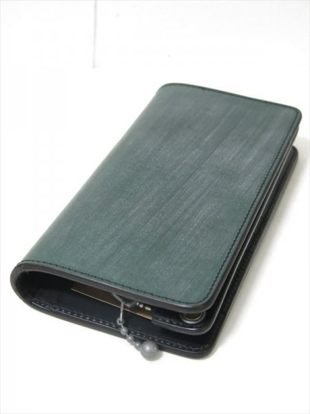 ADDICT CLOTHES NEW VINTAGE】AD-W-01S UK BRIDLE LEATHER LONG WALLET （GREEN）