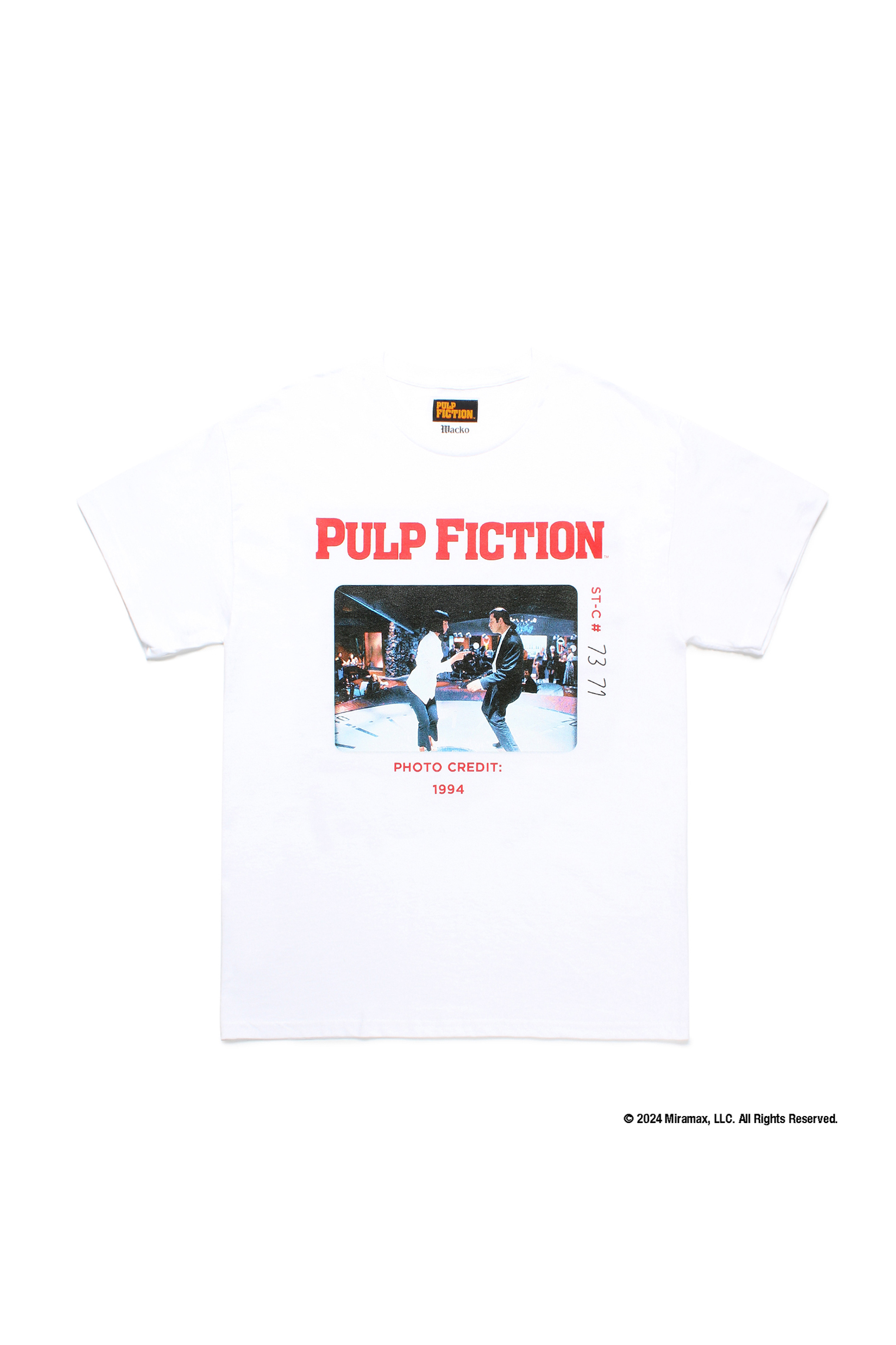 PULP FICTION / CREW NECK T-SHIRT ( TYPE-1 )（WHITE）