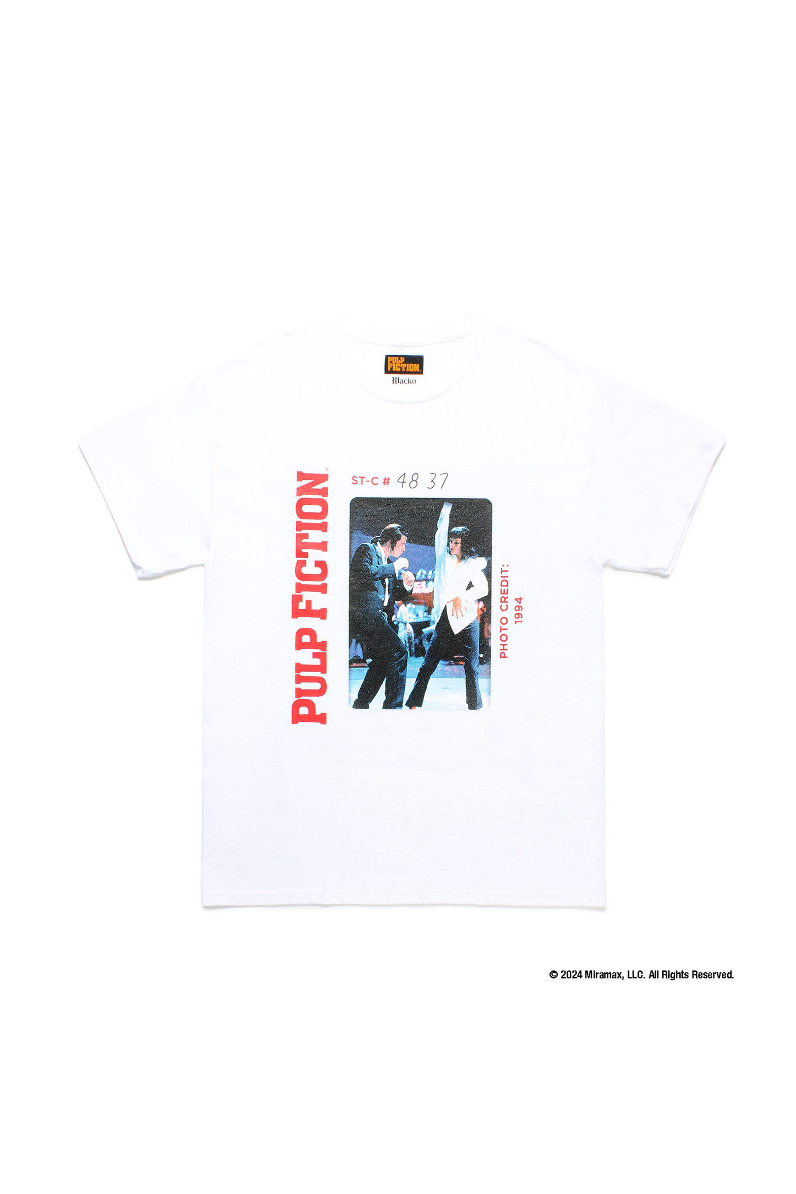 PULP FICTION / CREW NECK T-SHIRT ( TYPE-3 )（WHITE）