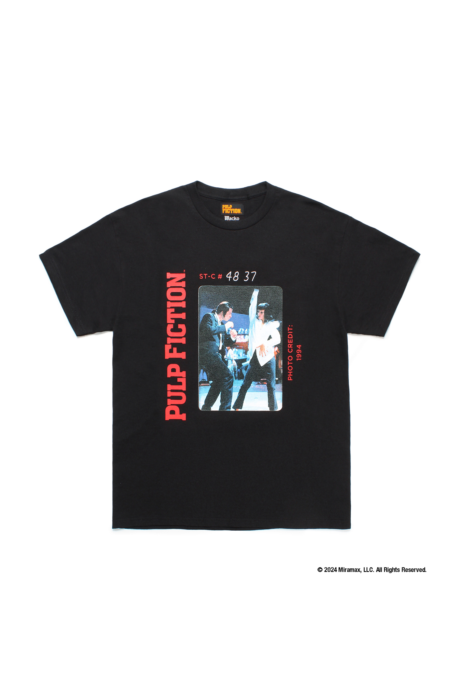 PULP FICTION / CREW NECK T-SHIRT ( TYPE-3 )（BLACK）