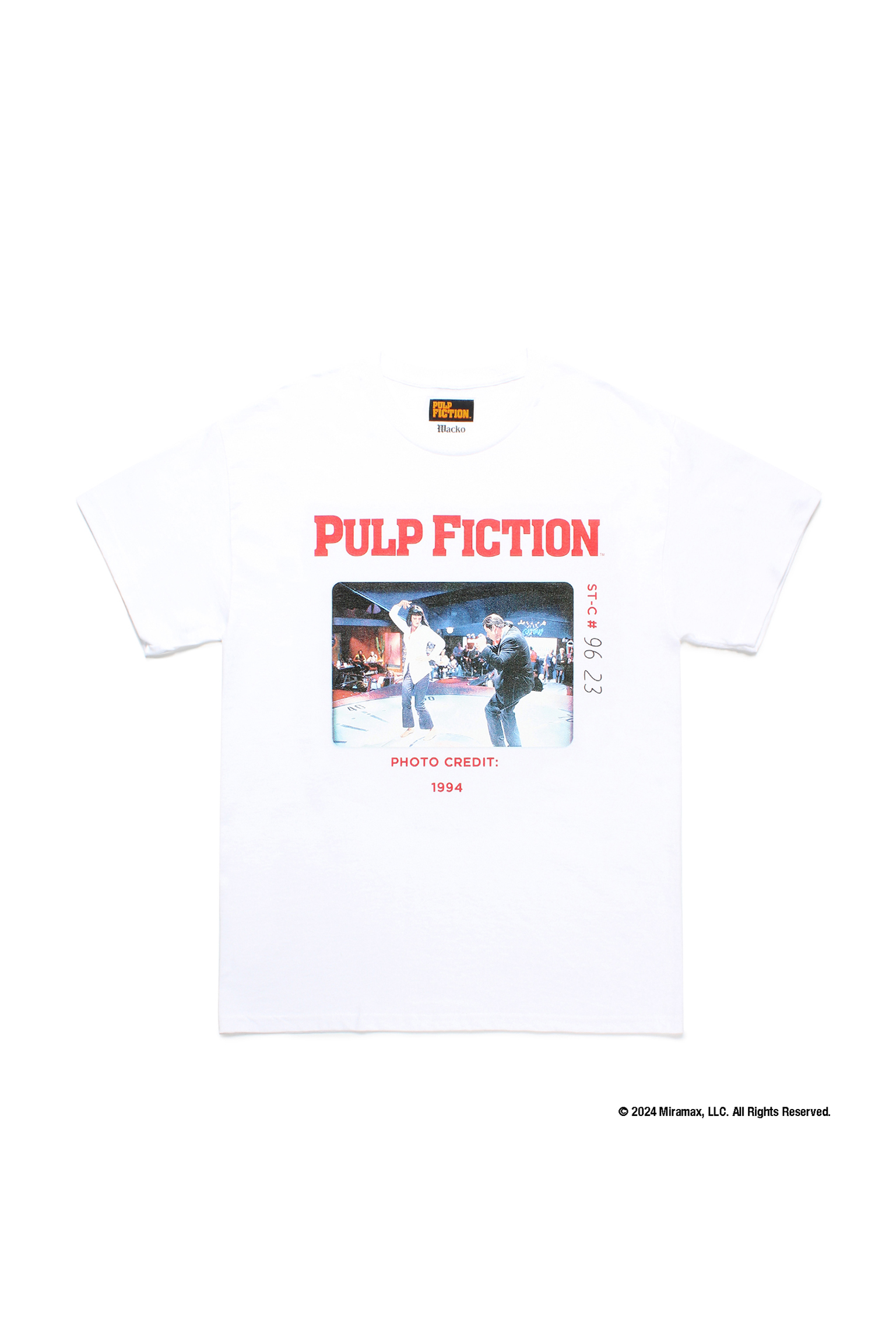 PULP FICTION / CREW NECK T-SHIRT ( TYPE-4 )（WHITE）