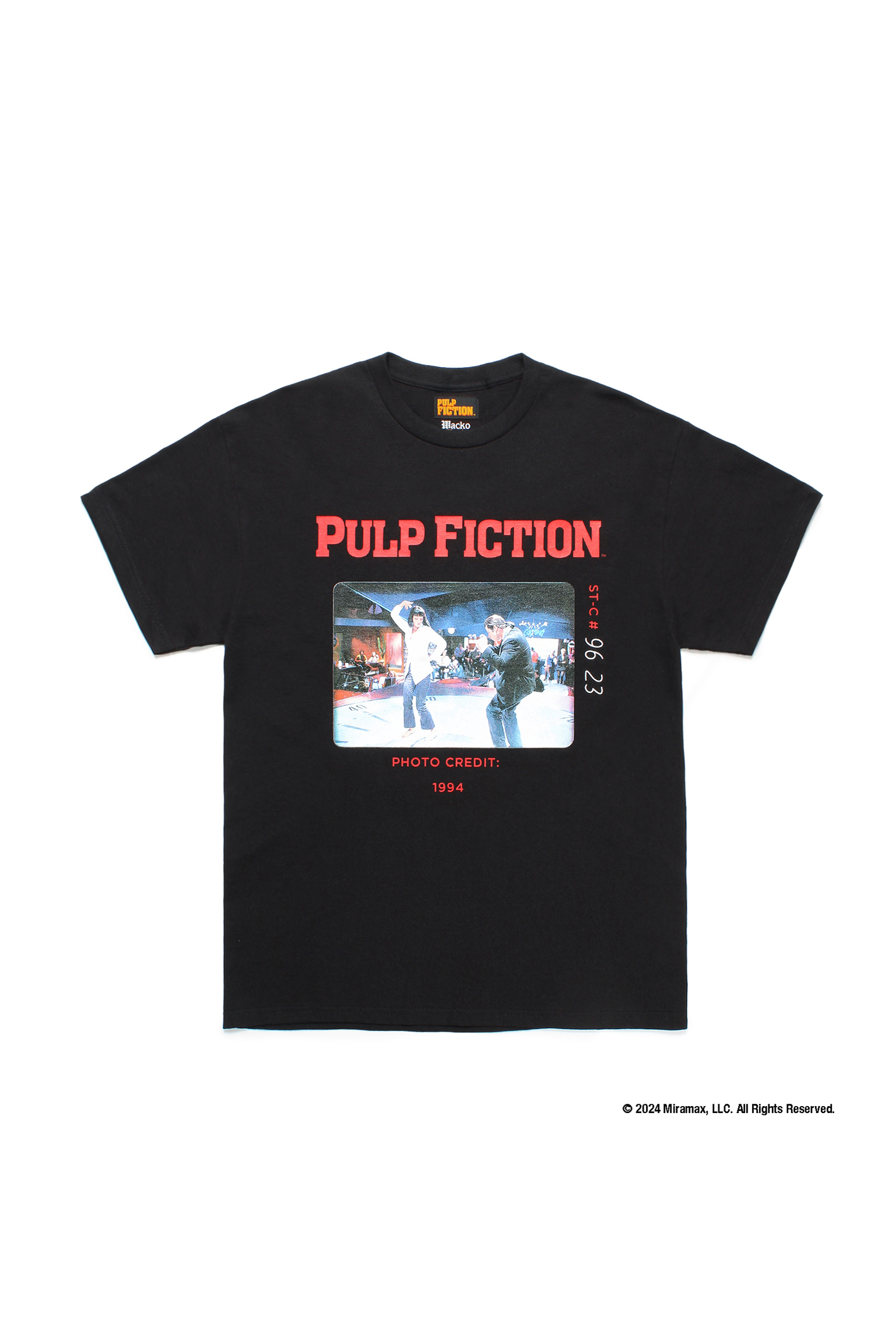 PULP FICTION / CREW NECK T-SHIRT ( TYPE-4 )（BLACK）