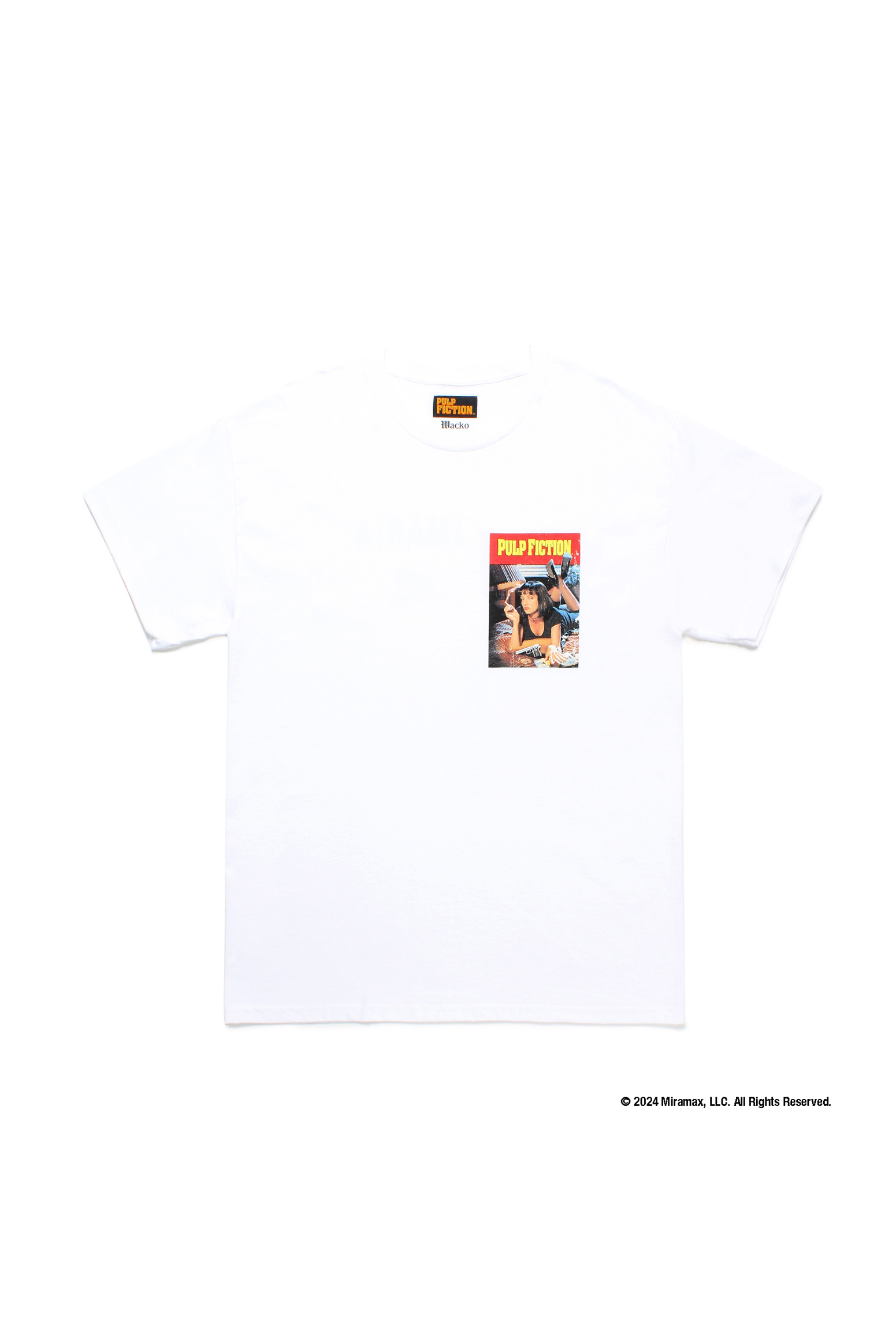 PULP FICTION / CREW NECK T-SHIRT ( TYPE-5 )（WHITE）