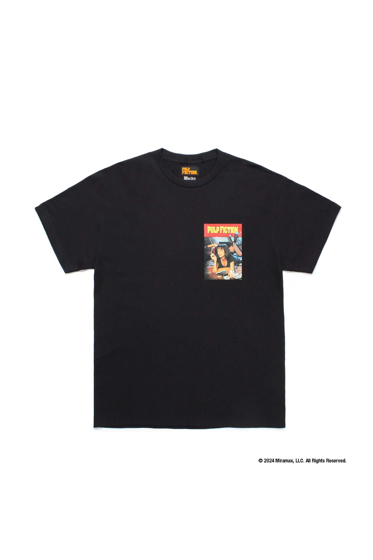 PULP FICTION / CREW NECK T-SHIRT ( TYPE-5 )（BLACK）