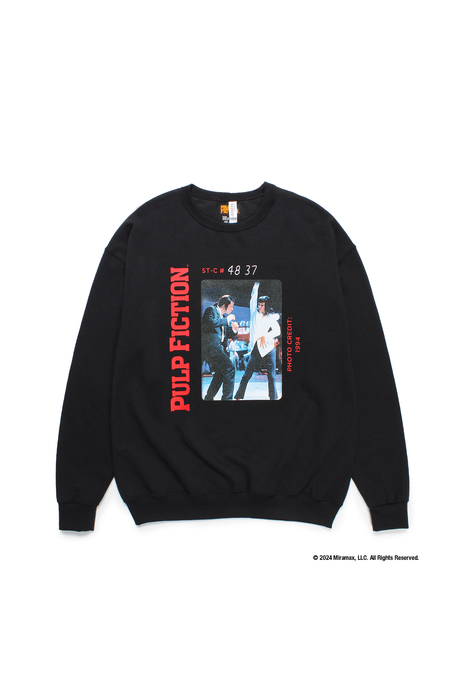 PULP FICTION / CREW NECK SWEAT SHIRT ( TYPE-3 )（WHITE）