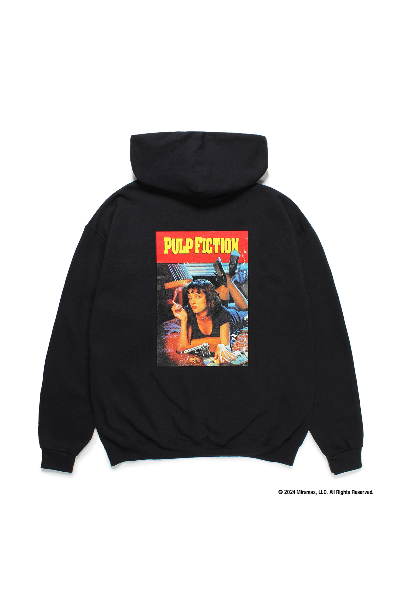 PULP FICTION / PULLOVER HOODED SWEAT SHIRT ( TYPE-1 )（BLACK）