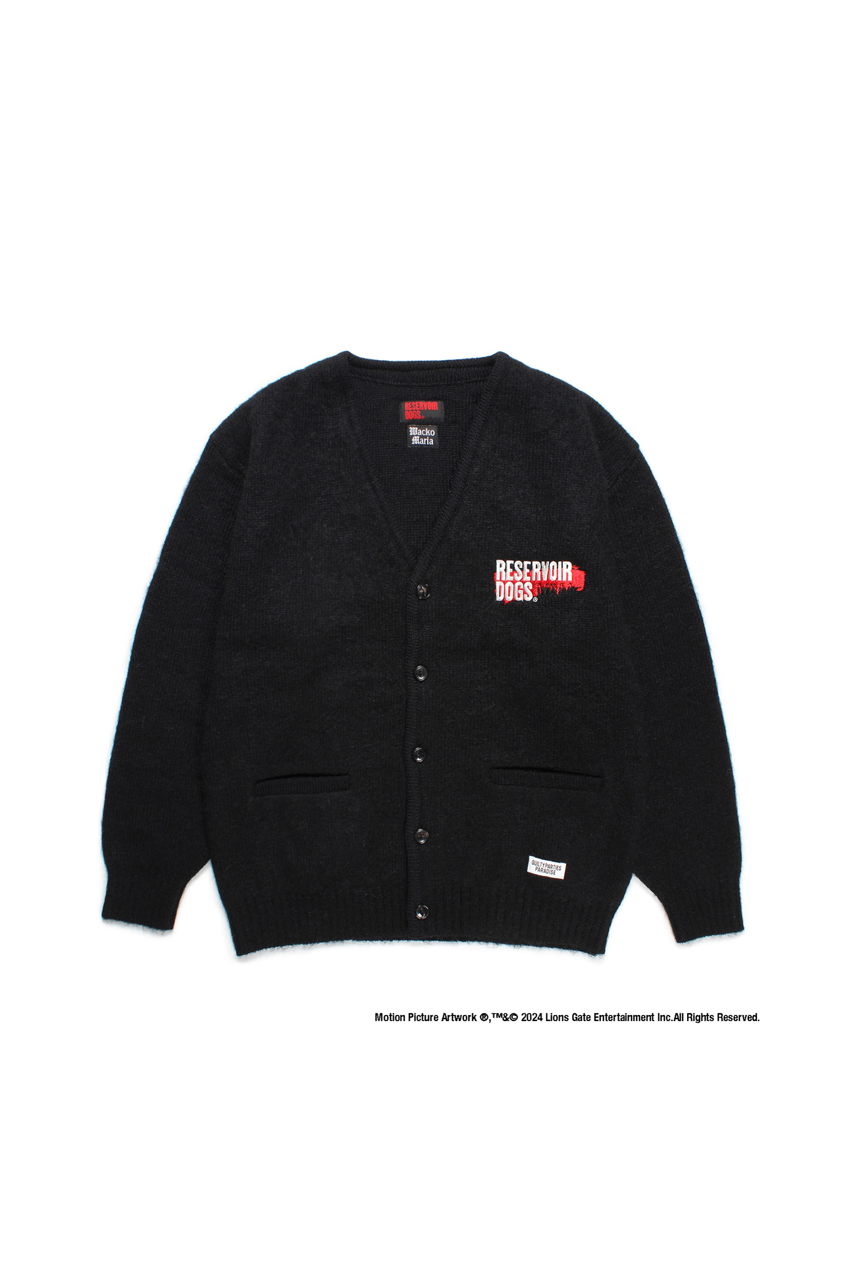 RESERVOIR DOGS / HEAVY MOHAIR CARDIGAN（BLACK）