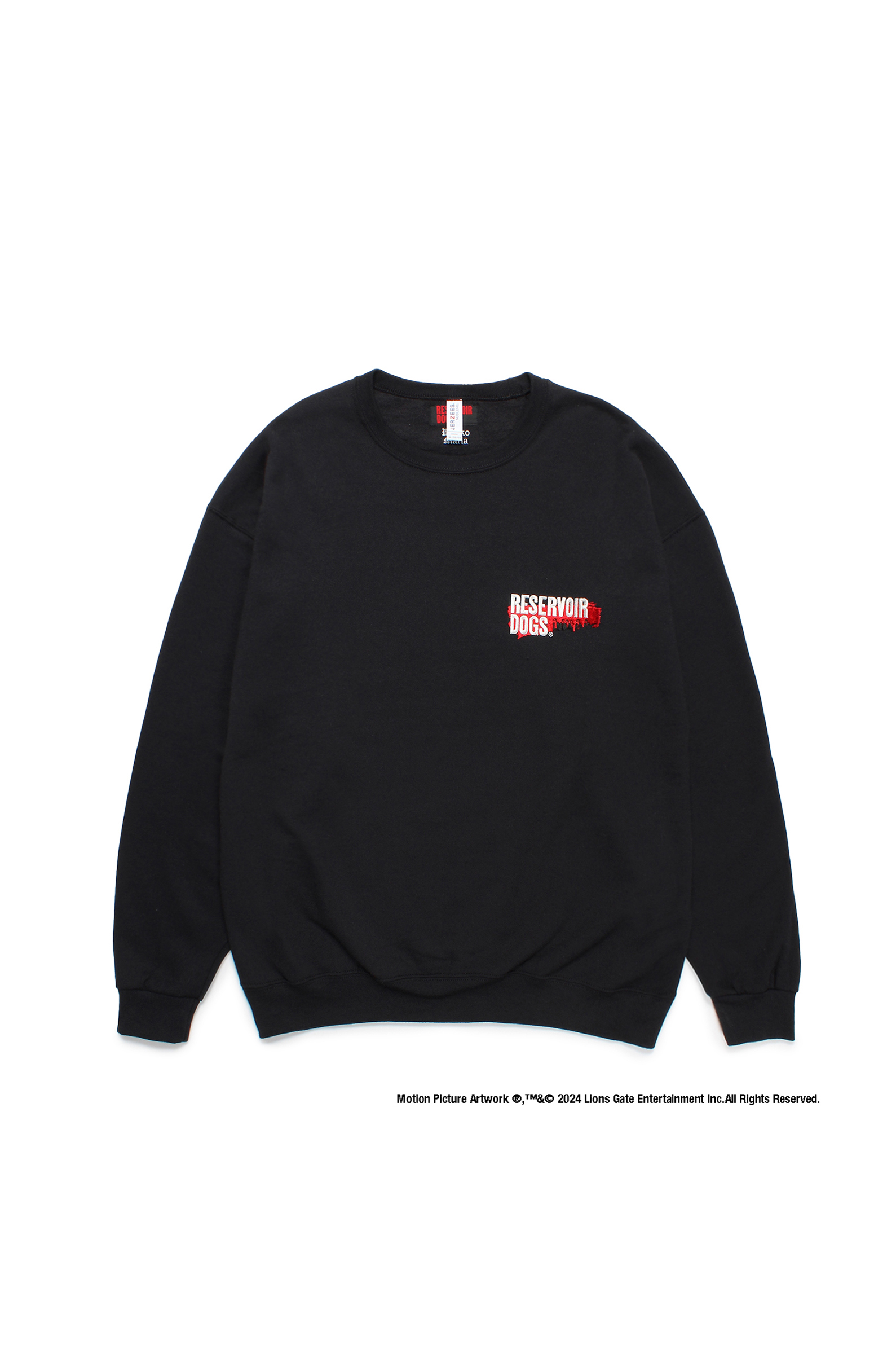 RESERVOIR DOGS / CREW NECK SWEAT SHIRT ( TYPE-1 )（BLACK）