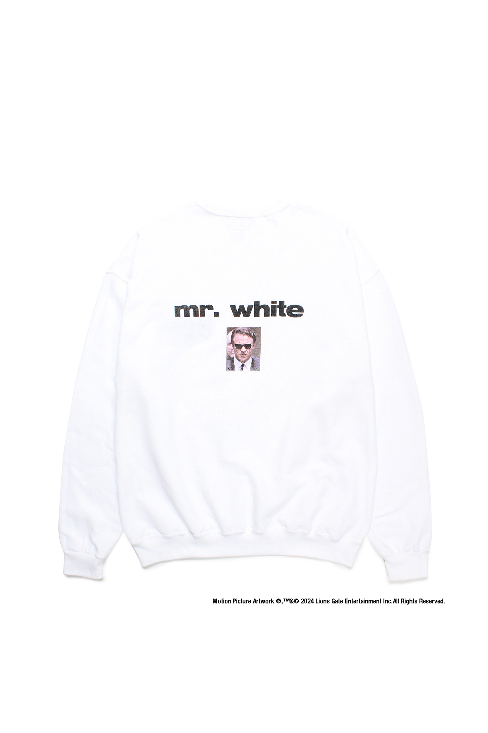 RESERVOIR DOGS / CREW NECK SWEAT SHIRT ( TYPE-2 )（WHITE）