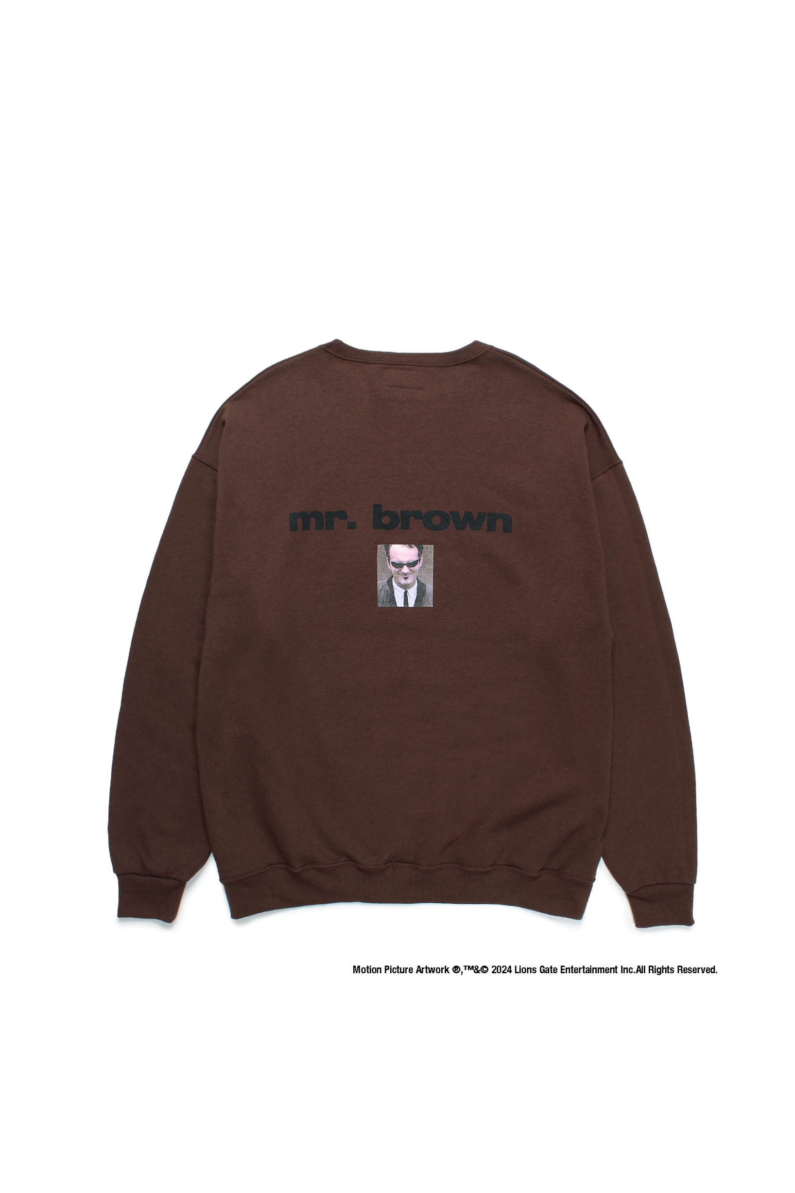 RESERVOIR DOGS / CREW NECK SWEAT SHIRT ( TYPE-6 )（BROWN）