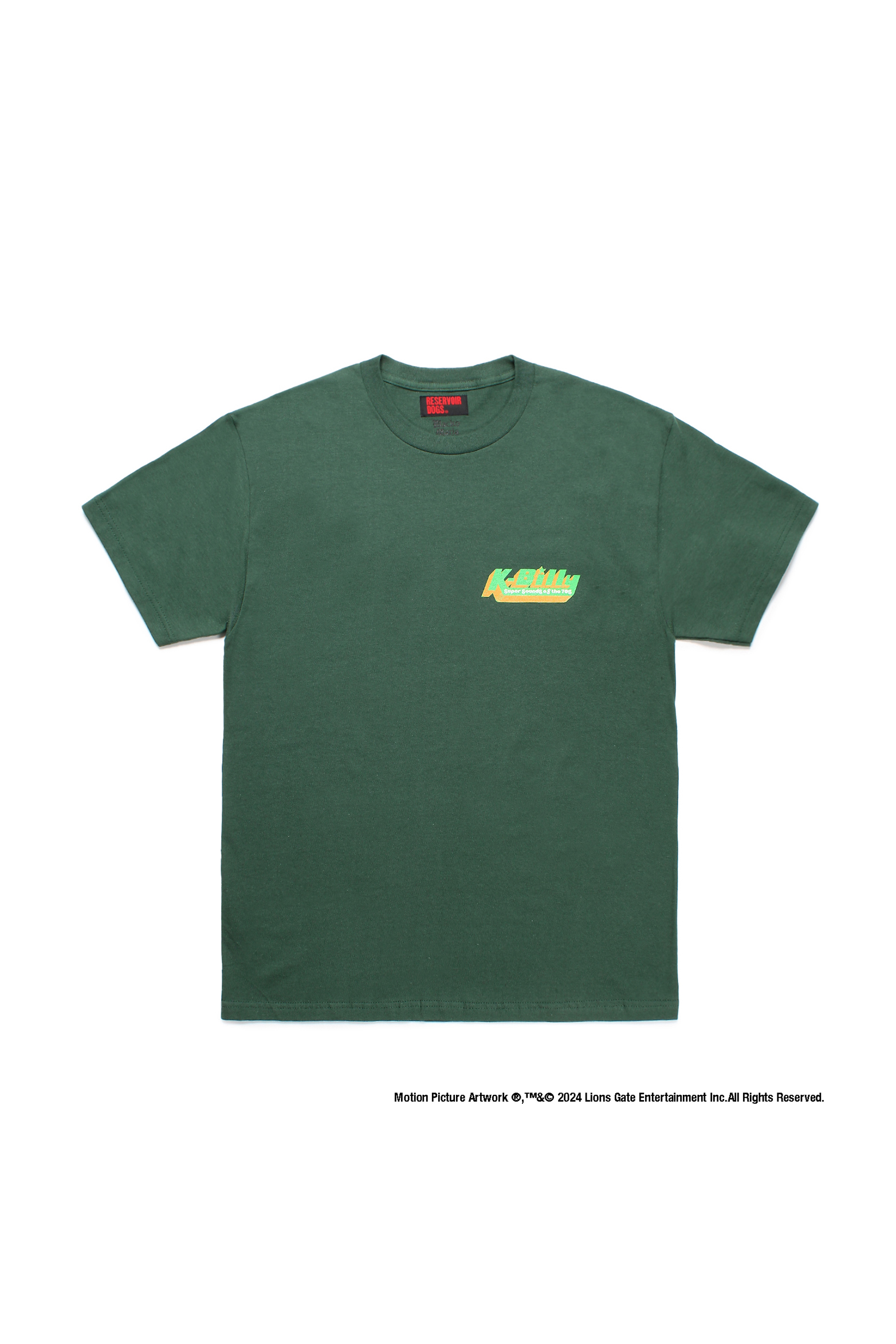 RESERVOIR DOGS / CREW NECK T-SHIRT ( TYPE-6 )（GREEN）