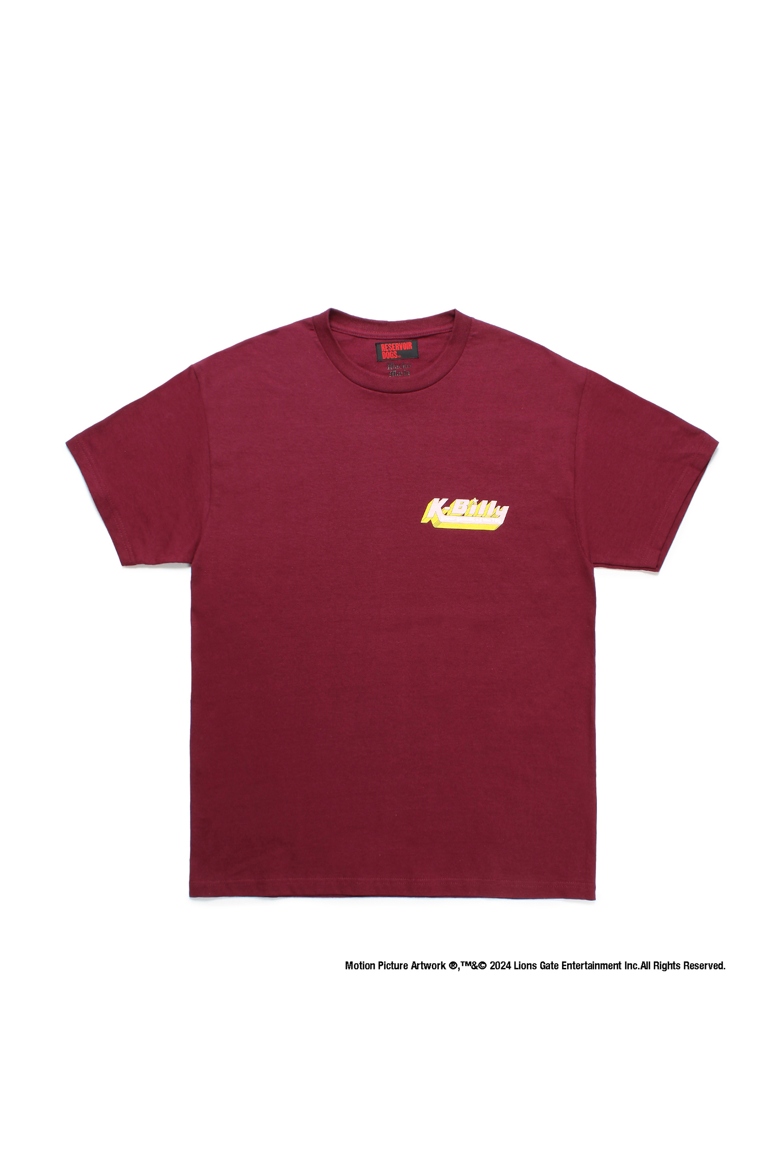 RESERVOIR DOGS / CREW NECK T-SHIRT ( TYPE-6 )（BURGUNDY）