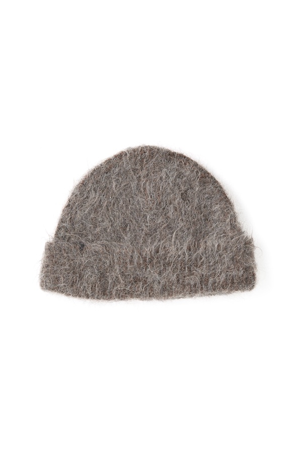 BLENDED ALPAKA SWEATER CAP（BARK BROWN）