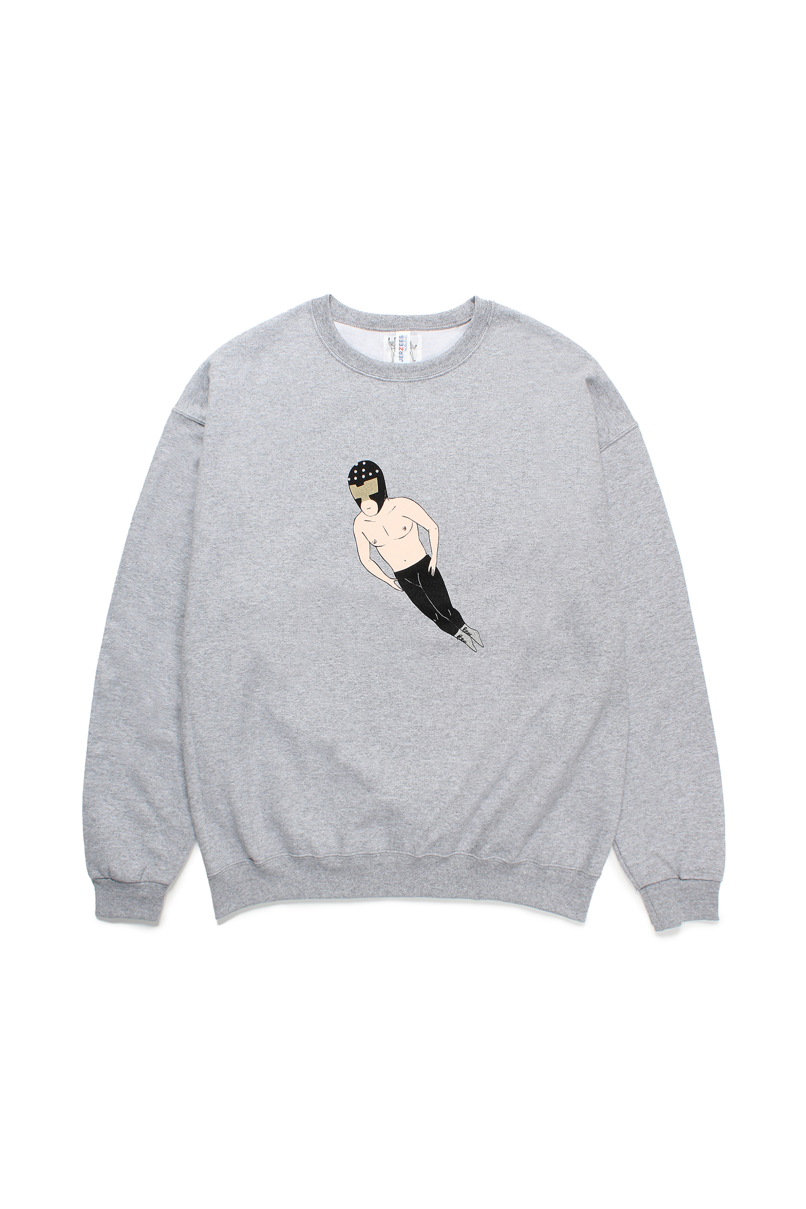 CREW NECK SWEAT SHIRT ( TYPE-2 )（GRAY）