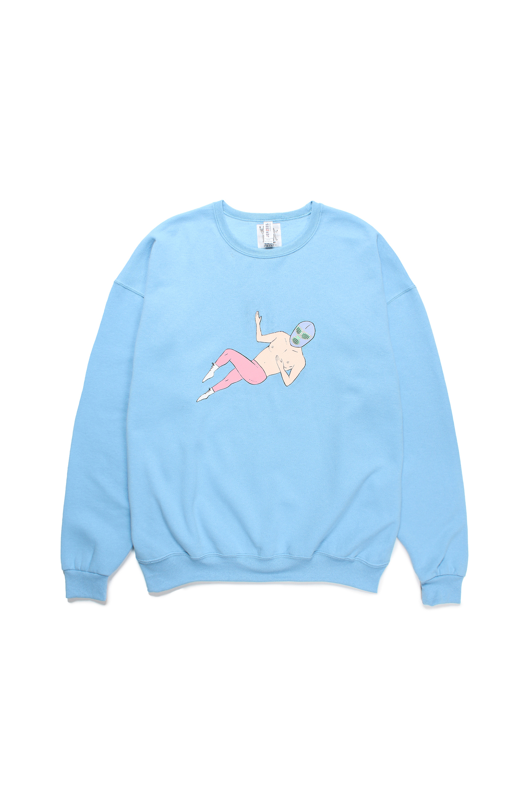 CREW NECK SWEAT SHIRT ( TYPE-4 )（BLUE）