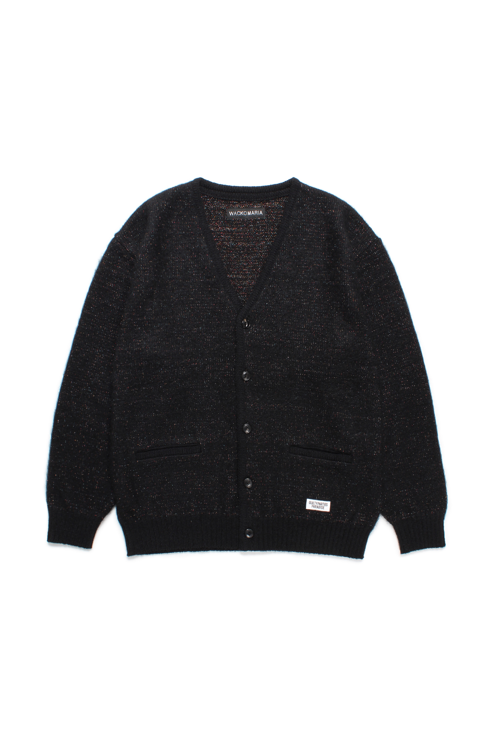 GLITTER MOHAIR CARDIGAN ( TYPE-1 )（BLACK-RAINBOW）