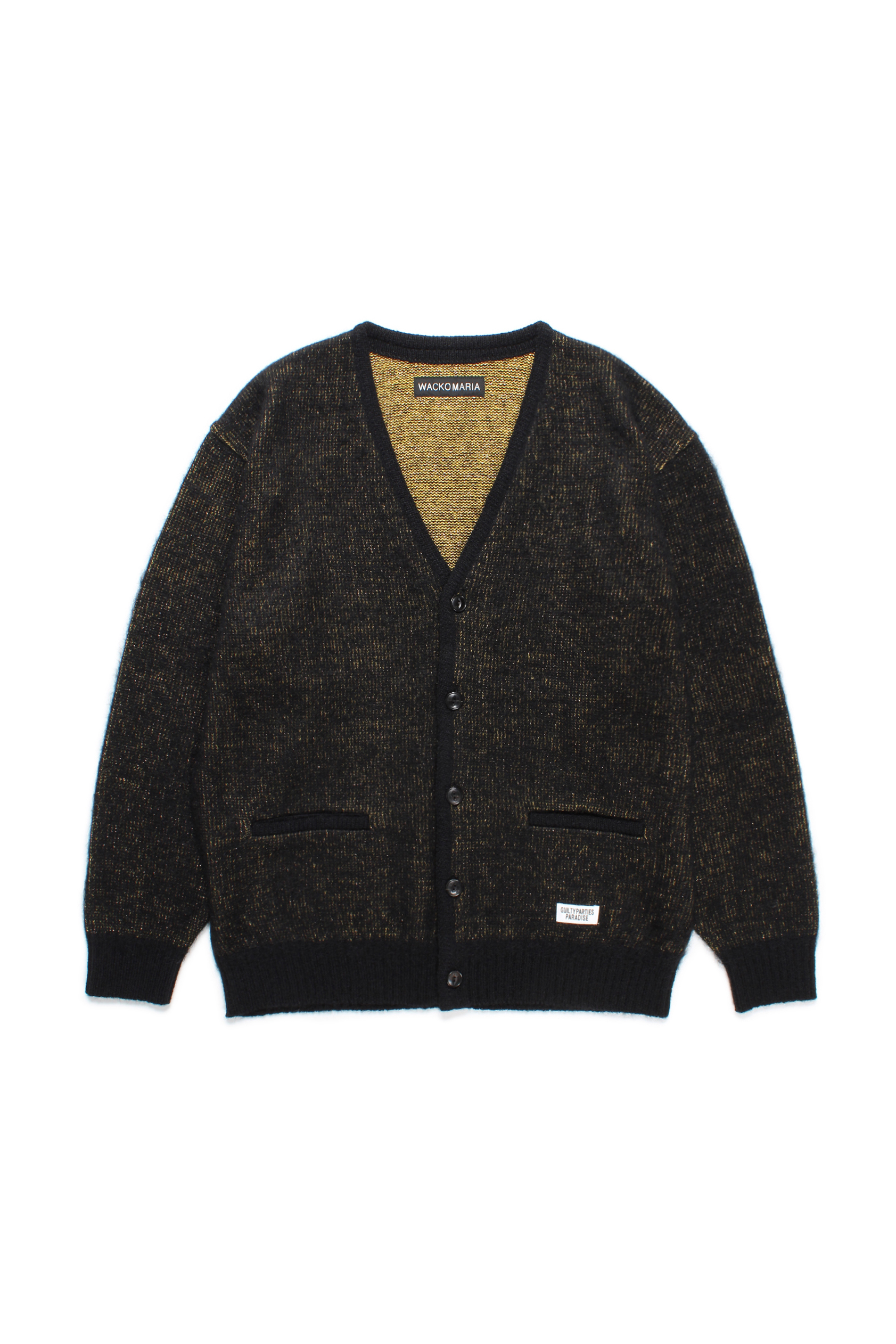 GLITTER MOHAIR CARDIGAN ( TYPE-2 )（BLACK-GOLD）