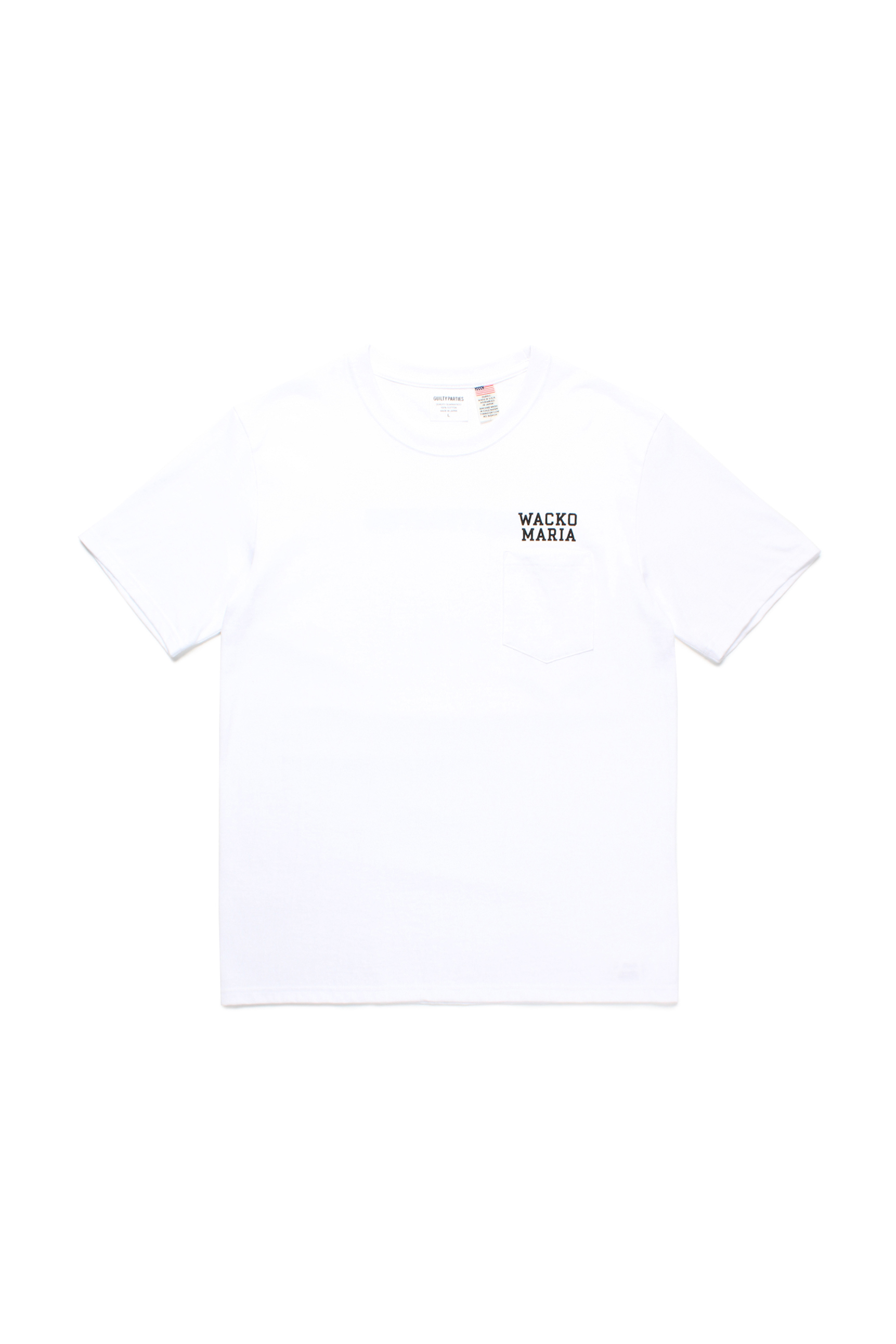 USA BODY CREW NECK POCKET T-SHIRT（WHITE）