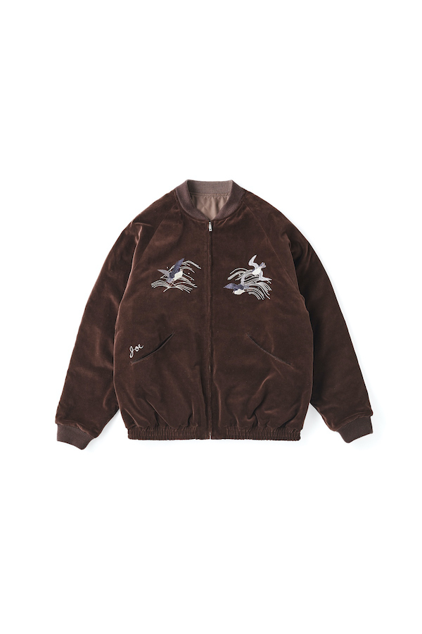 FADED VELVET SOUVENIR JACKET（PORT）