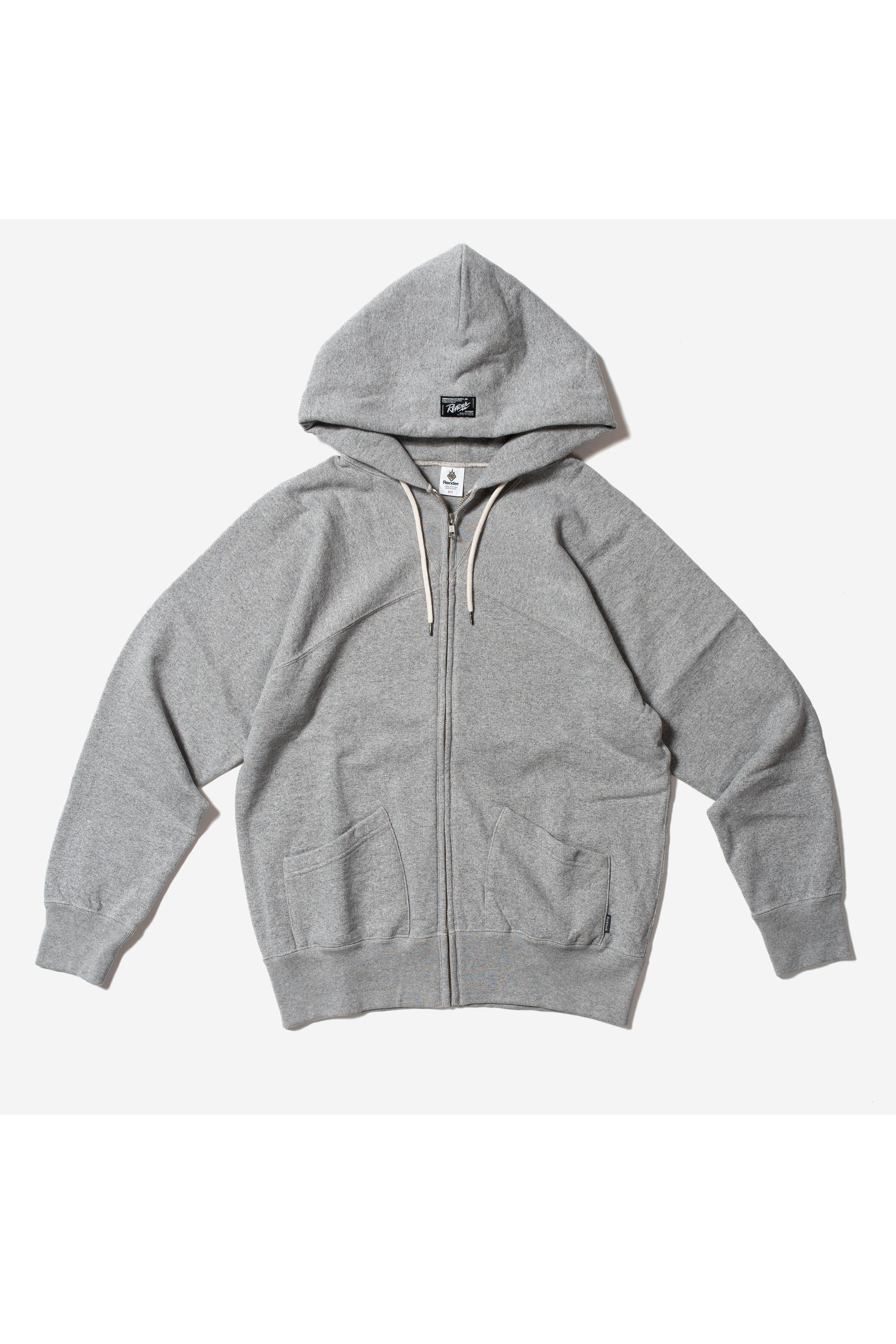 Heavy Weight Zip Up Sweat Hoodie（Heather Gray）