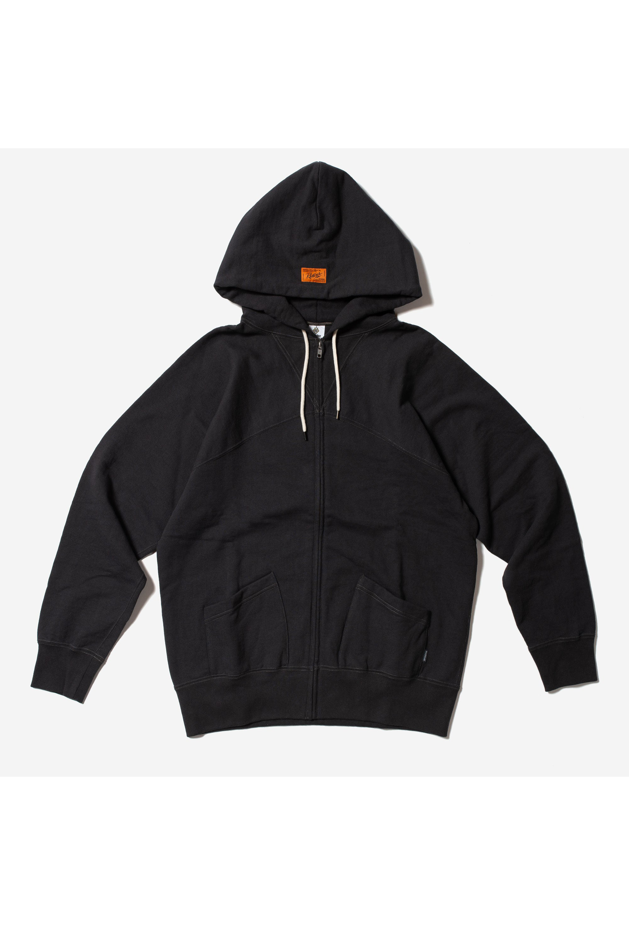 Heavy Weight Zip Up Sweat Hoodie（Charcoal black）