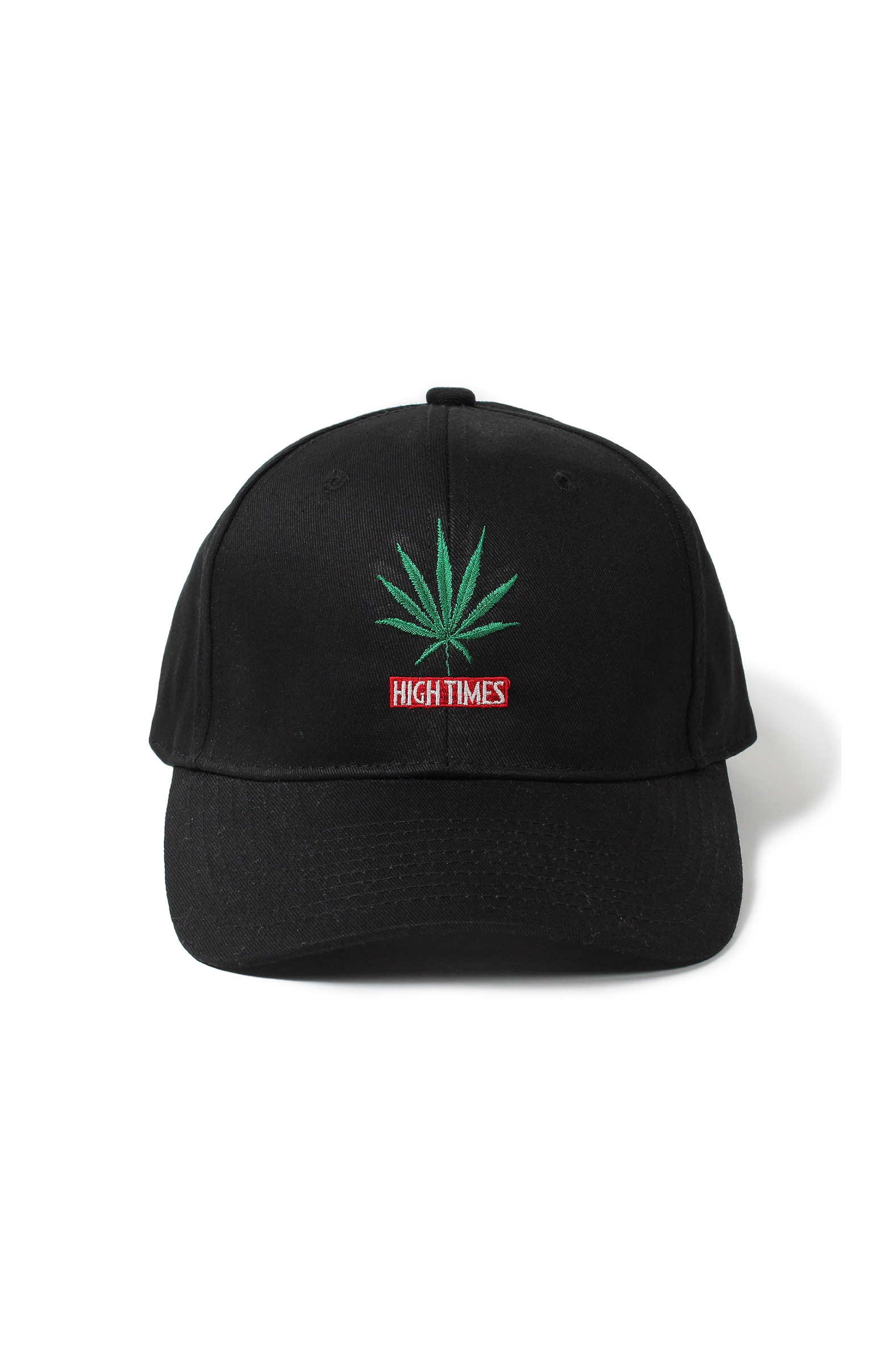 HIGHTIMES / 6 PANEL CAP（BLACK）