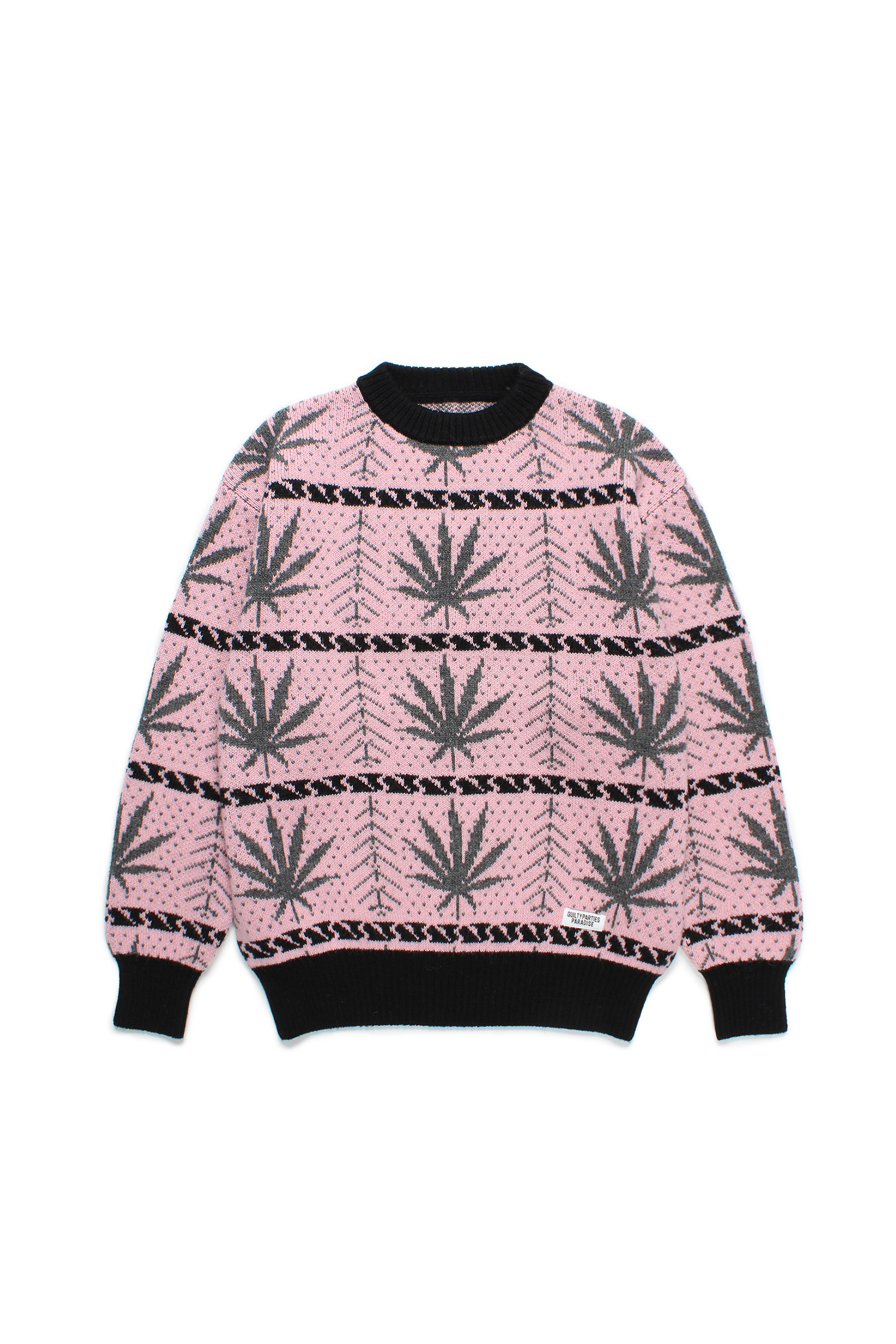 HIGHTIMES / CREW NECK SWEATER（PINK）