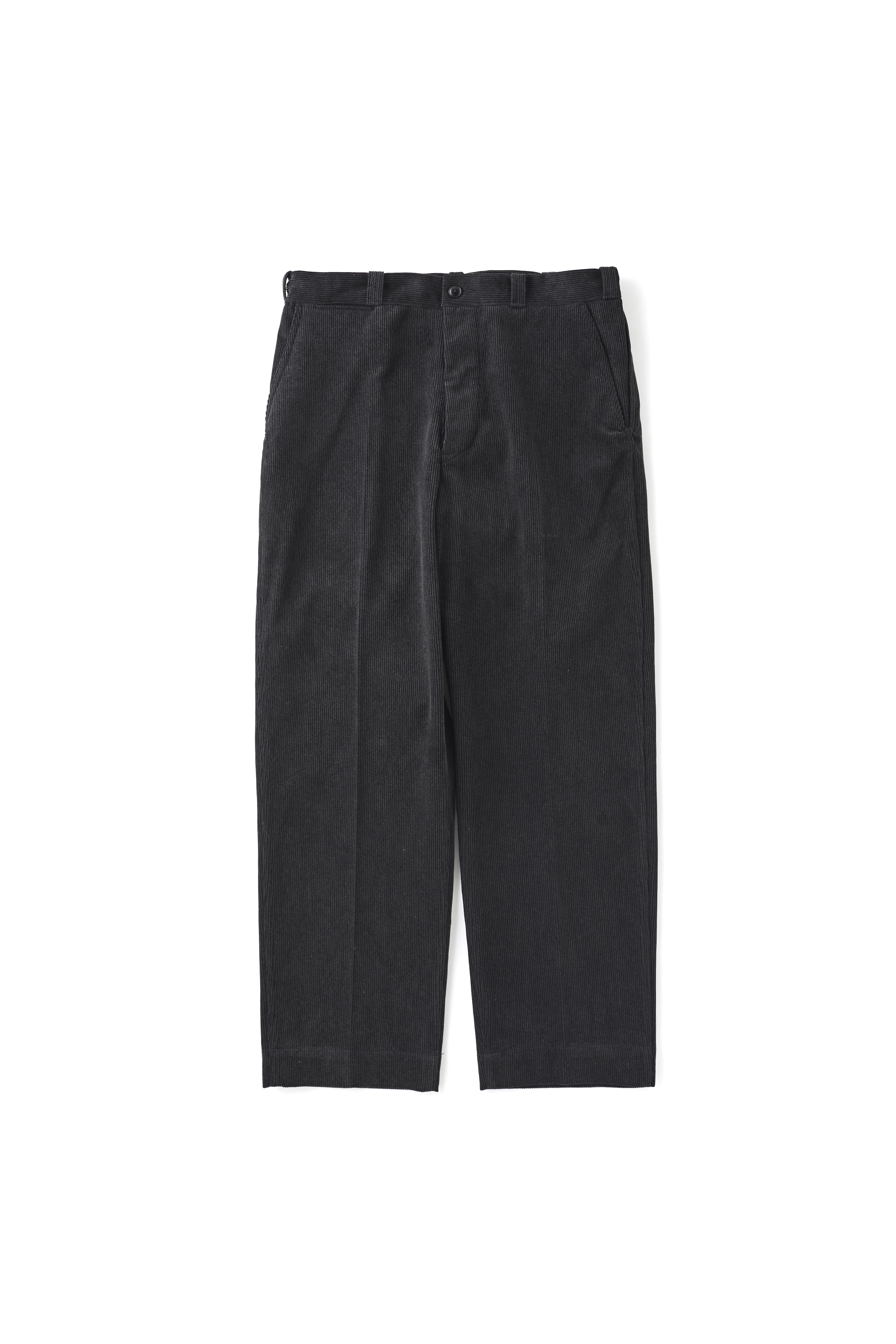 PRINTED CORDS SPRIT POCKET TROUSER(GRAPHITE)