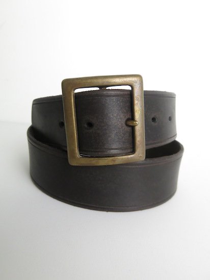 VS-602 LEATHER GARRISON BELT (BLACK)