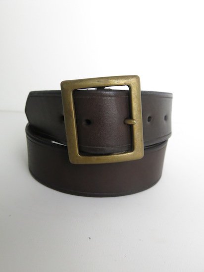 VS-602 LEATHER GARRISON BELT (BROWN)