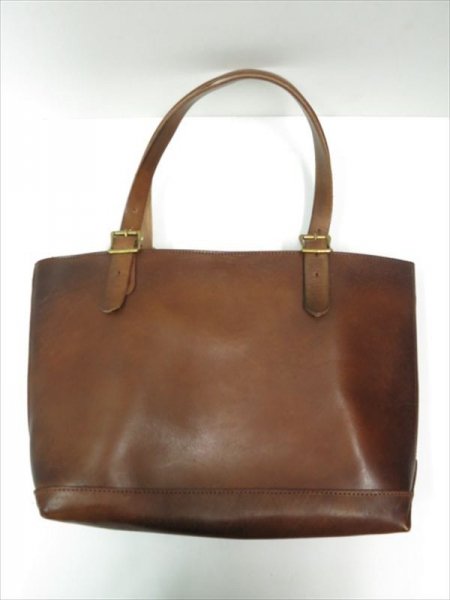 VS-263L LEATHER TRAVEL TOTE BAG -MEDIUM (CAMEL)