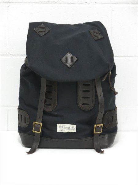 VSE-203 NYLONCROSS×LEATHER OLD BACKPACK (BLACK)