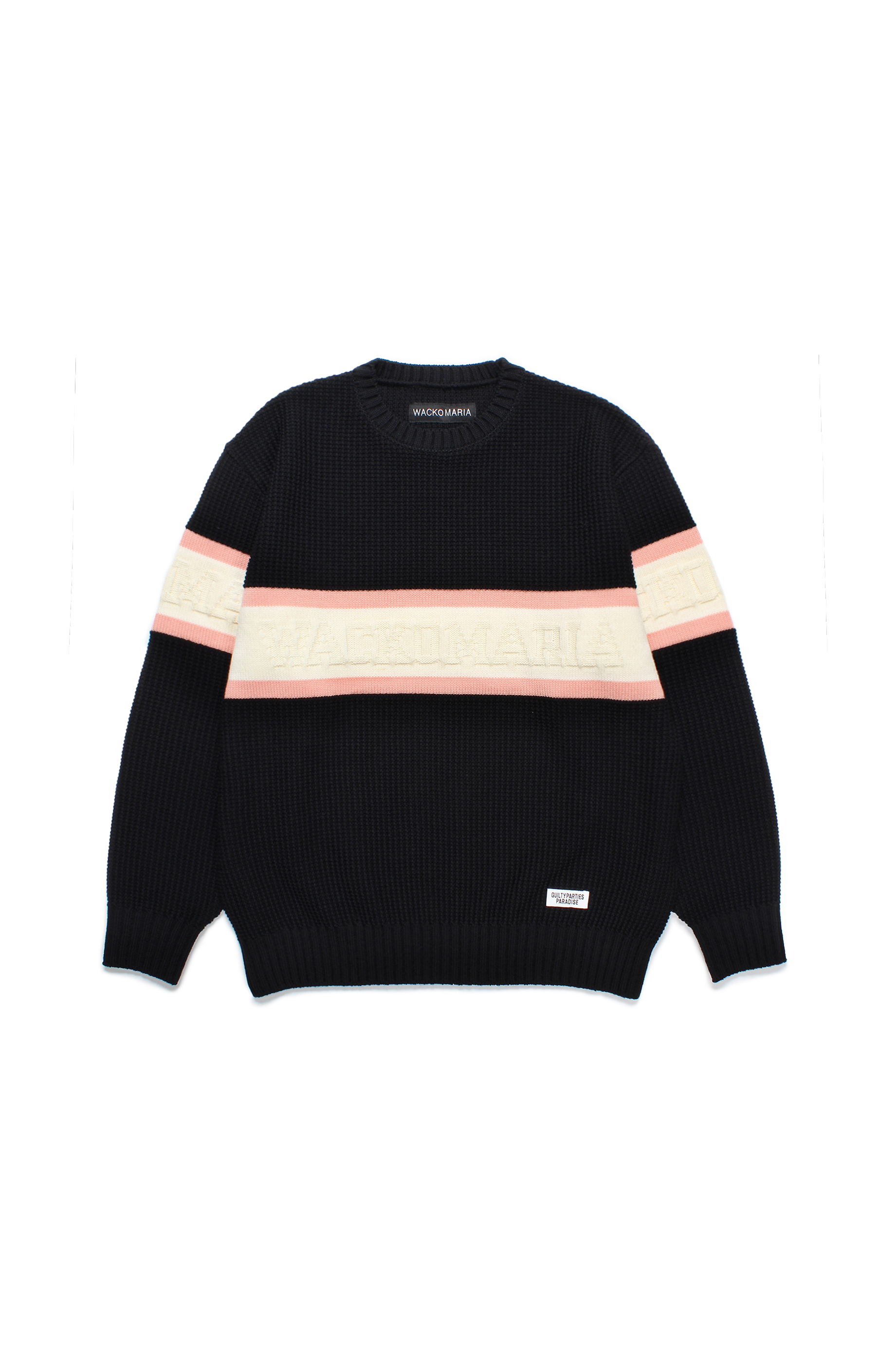 LOGO CREW NECK SWEATER（BLACK）