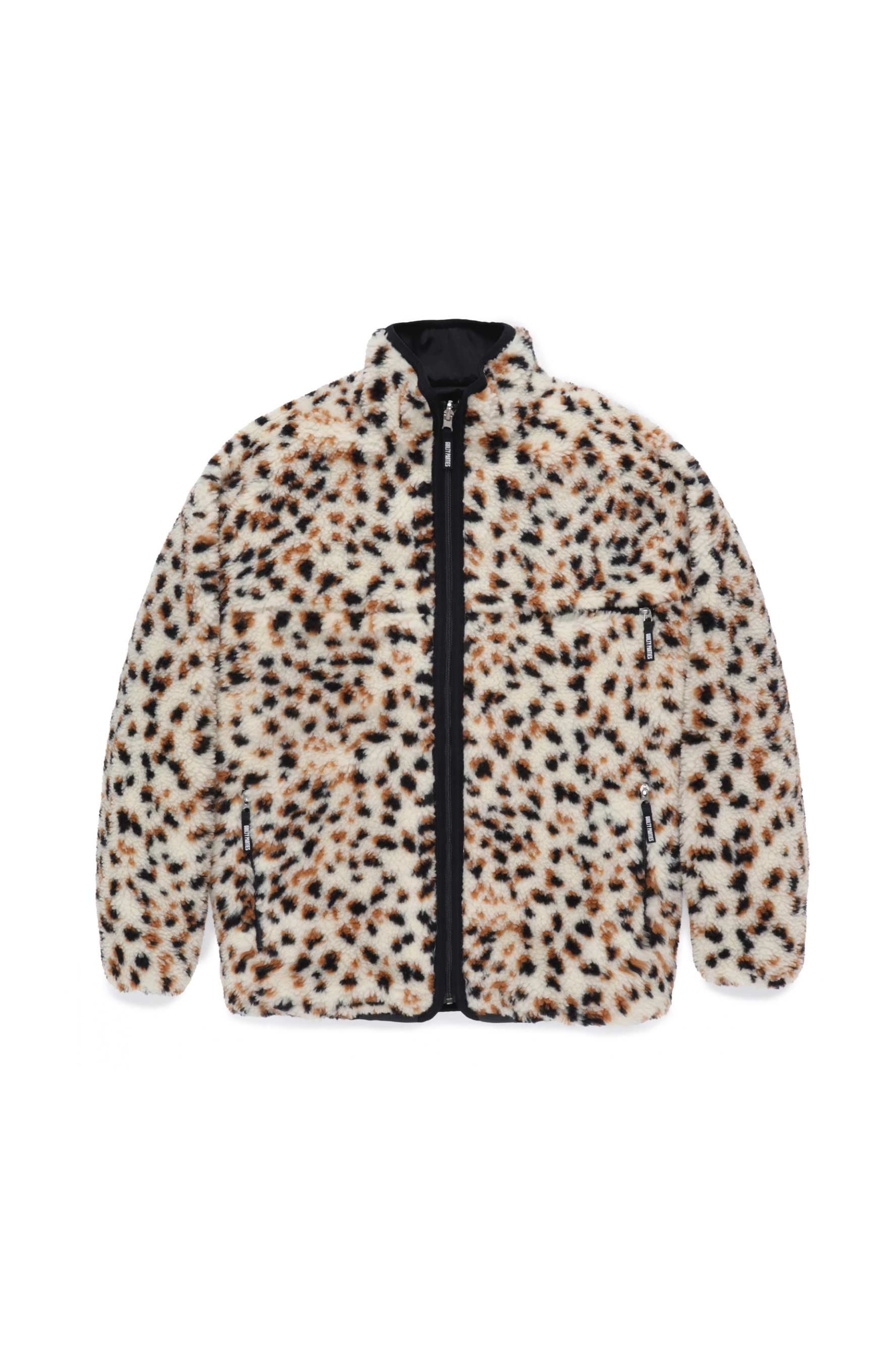 REVERSIBLE LEOPARD BOA JACKET（WHITE）