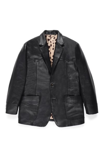 LEATHER JACKET ( TYPE-2 )(BLACK)