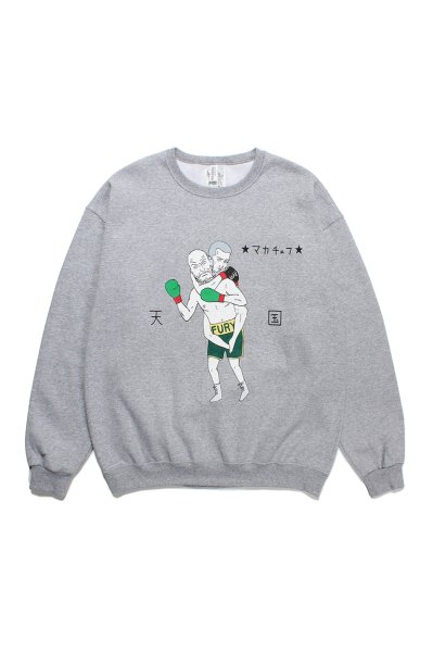 CREW NECK SWEAT SHIRT ( TYPE-4 ) (GRAY)