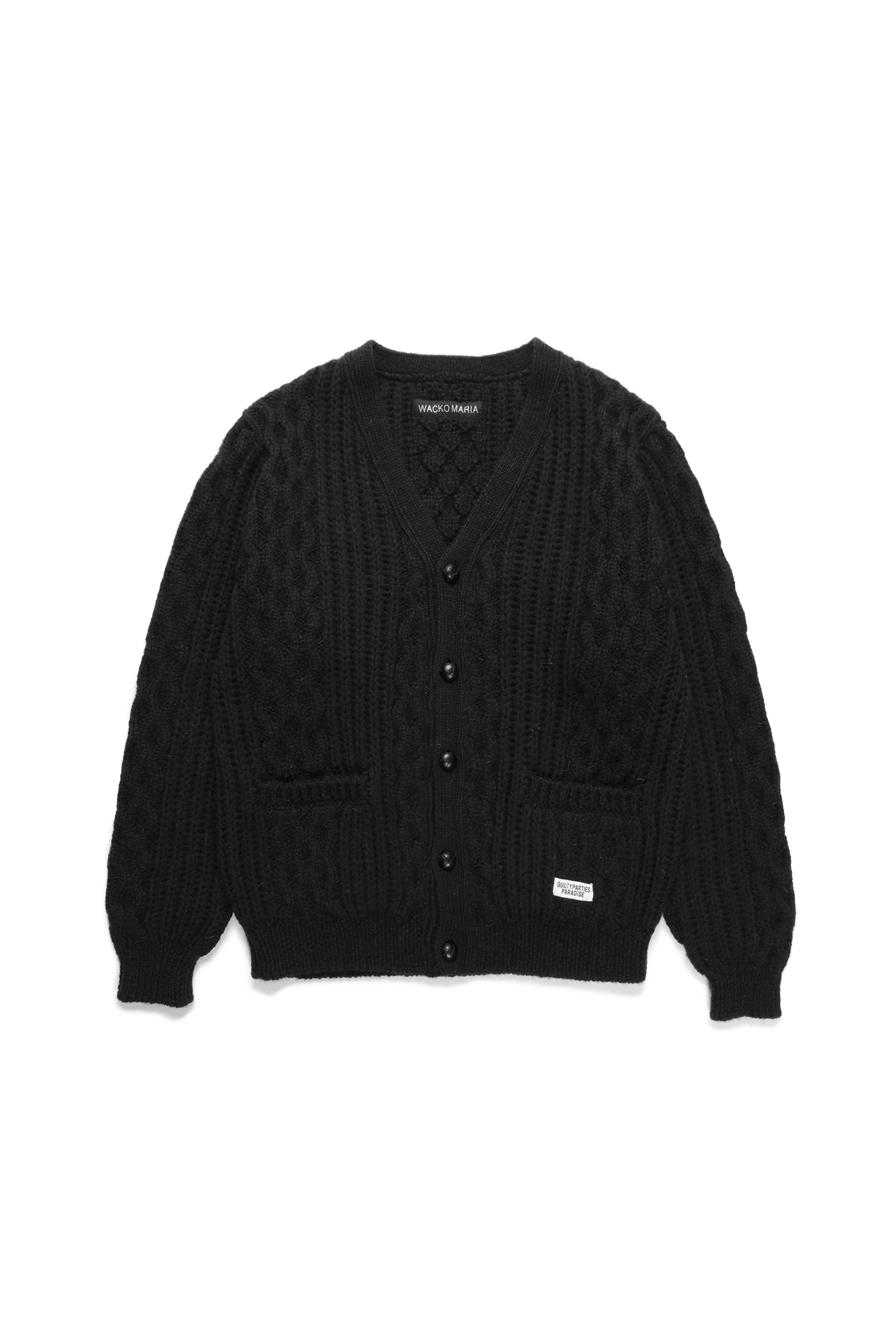 ARAN CARDIGAN（BLACK）