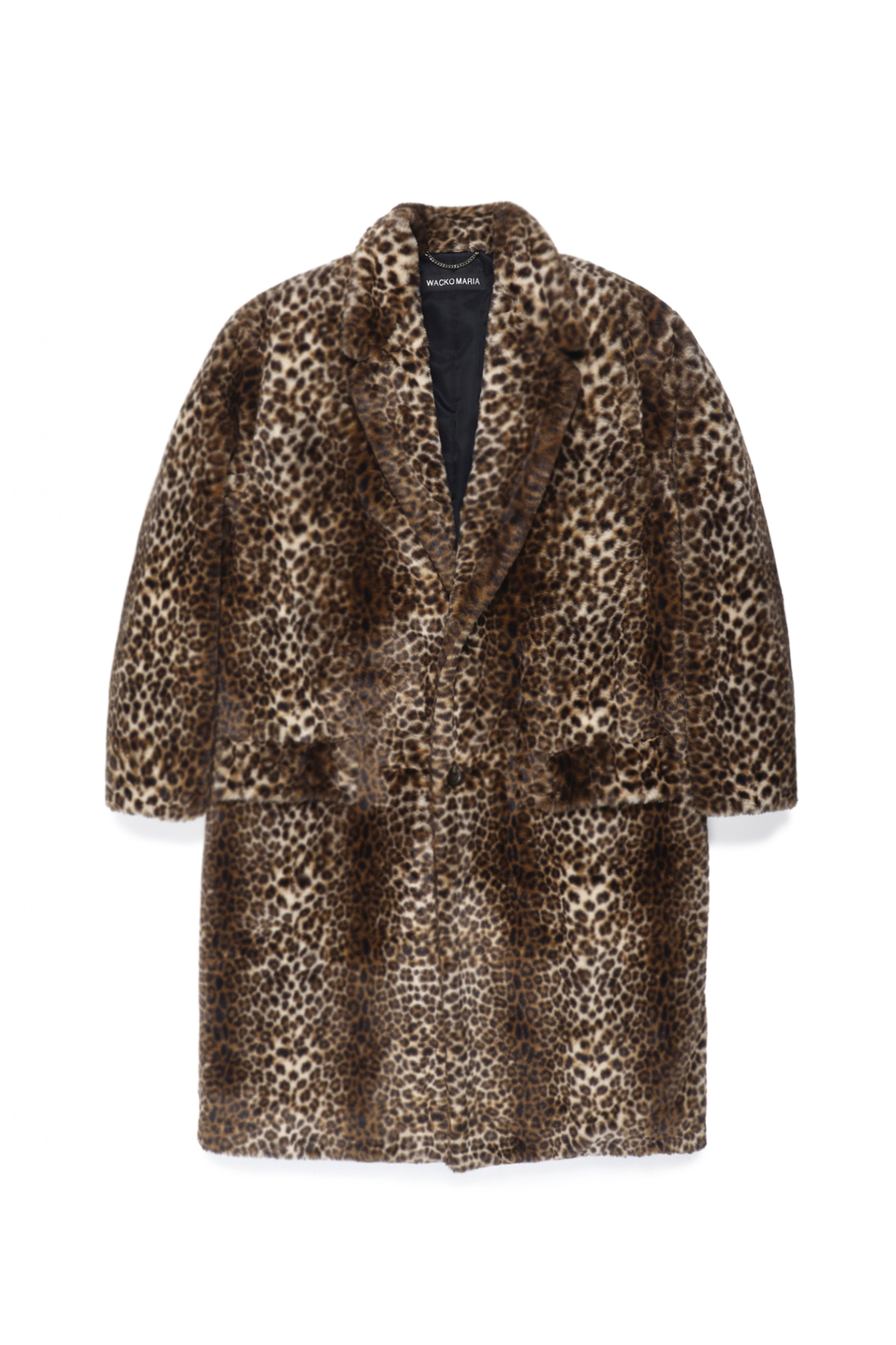 LEOPARD FUR CHESTERFIELD COAT（BEIGE）