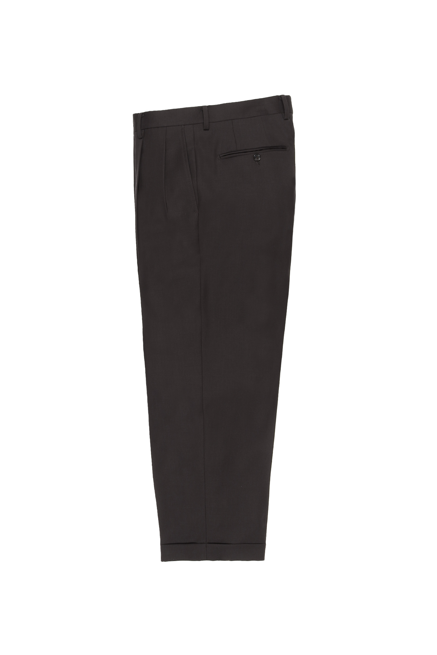 DOUBLE PLEATED TROUSERS（D-BROWN）