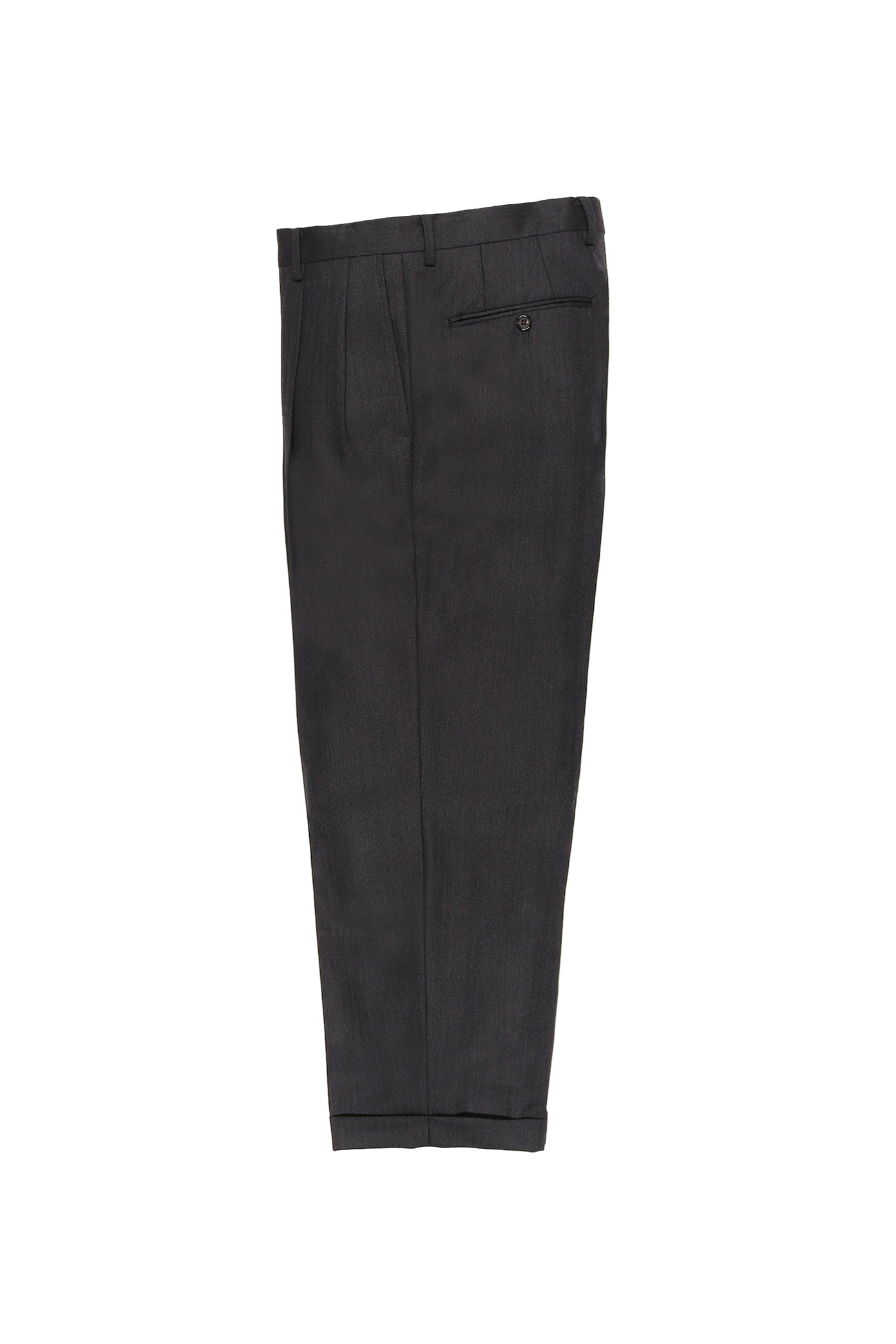 DOUBLE PLEATED TROUSERS（CHARCOAL）